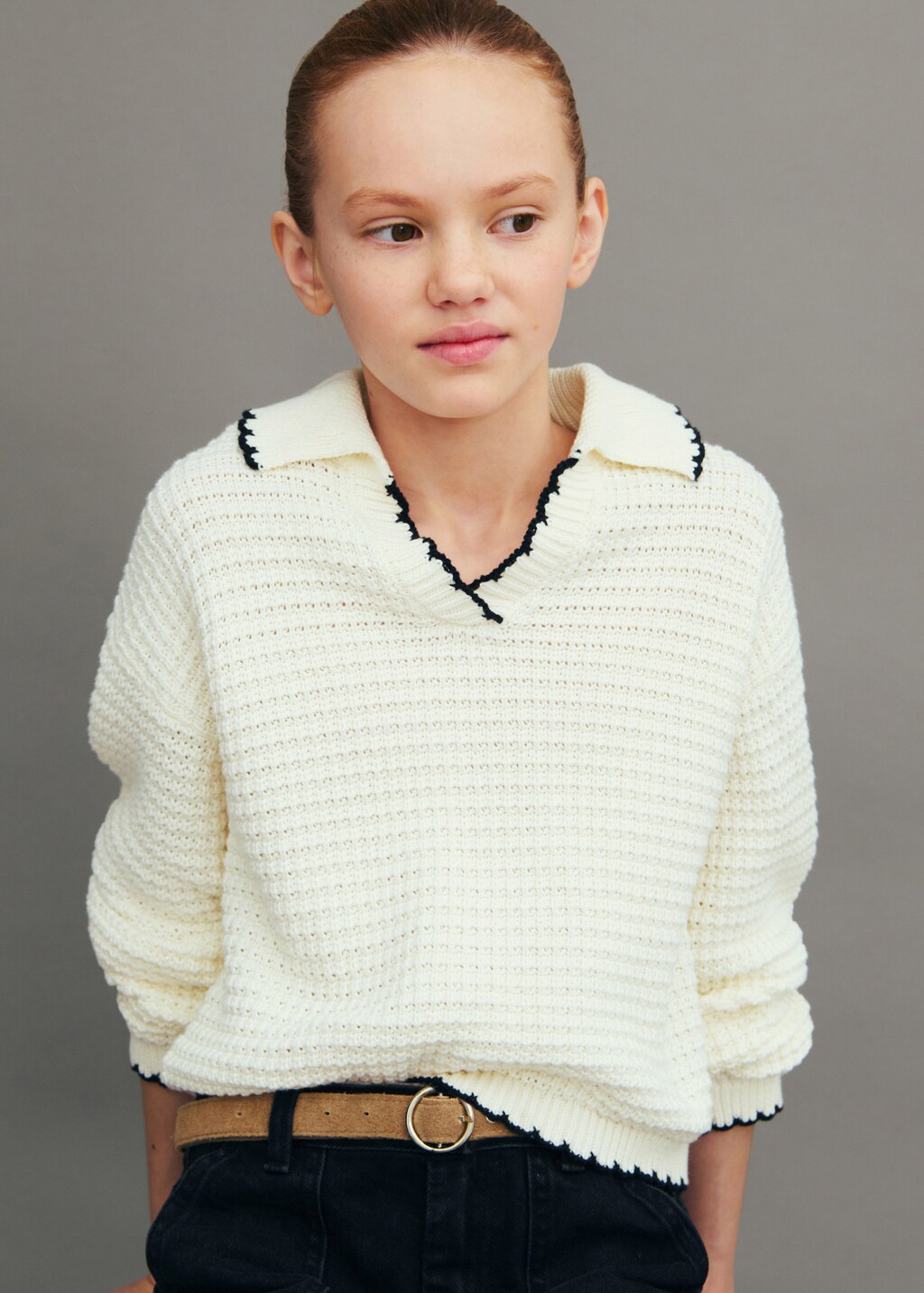 Camp collar Knit Sweater Kids MANGO Canada camp-collar-knit-sweater-kids-mango-canada