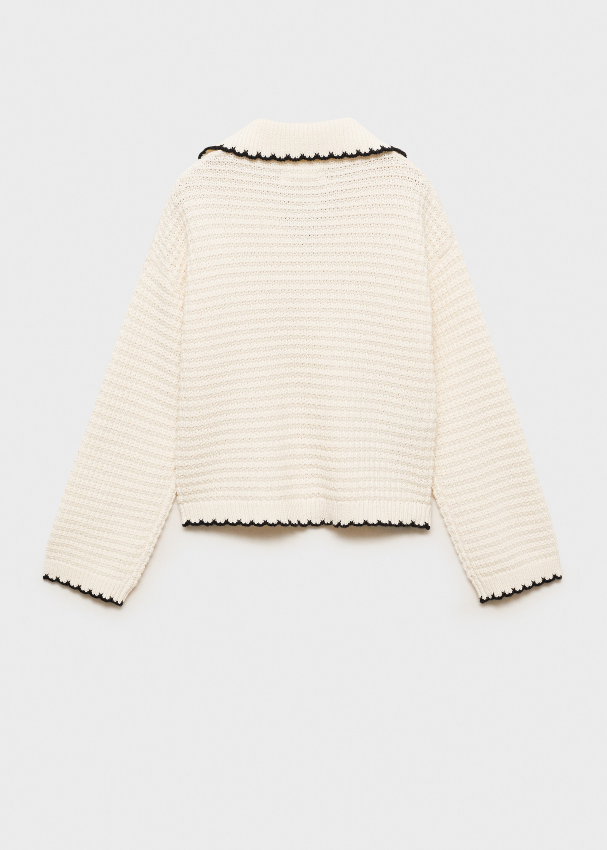 Jersey punto cuello solapa - Reverso del artículo