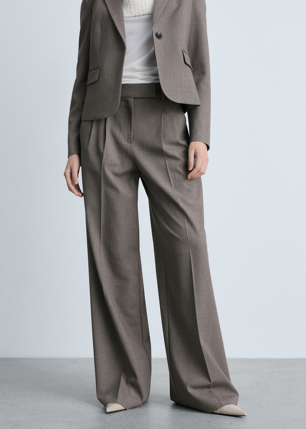 Straight Leg Suit Pants Purple | NA-KD