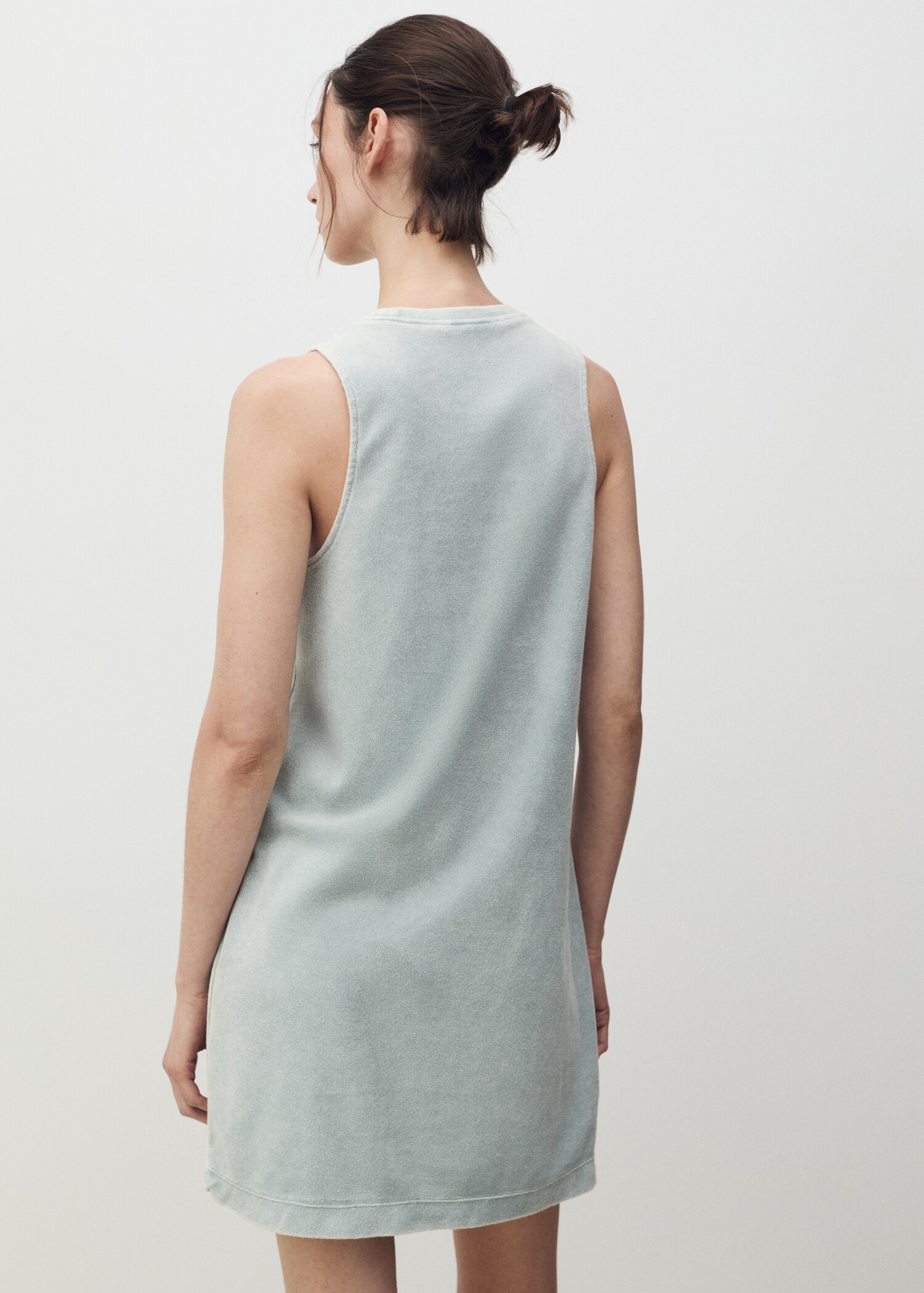 Overdyed terry cotton nightgown - Reverse of the article