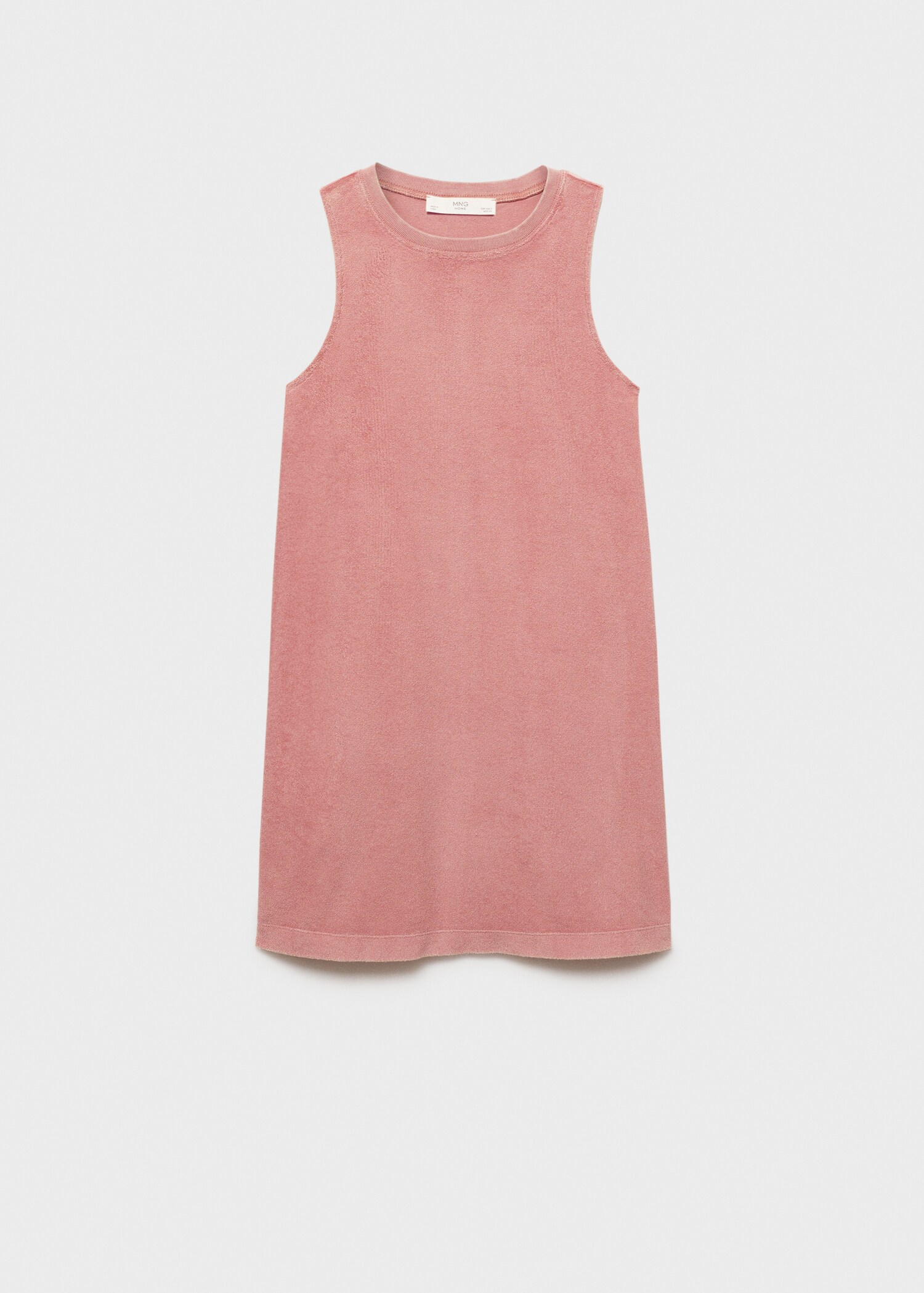 Overdyed terry cotton nightgown - Article without model