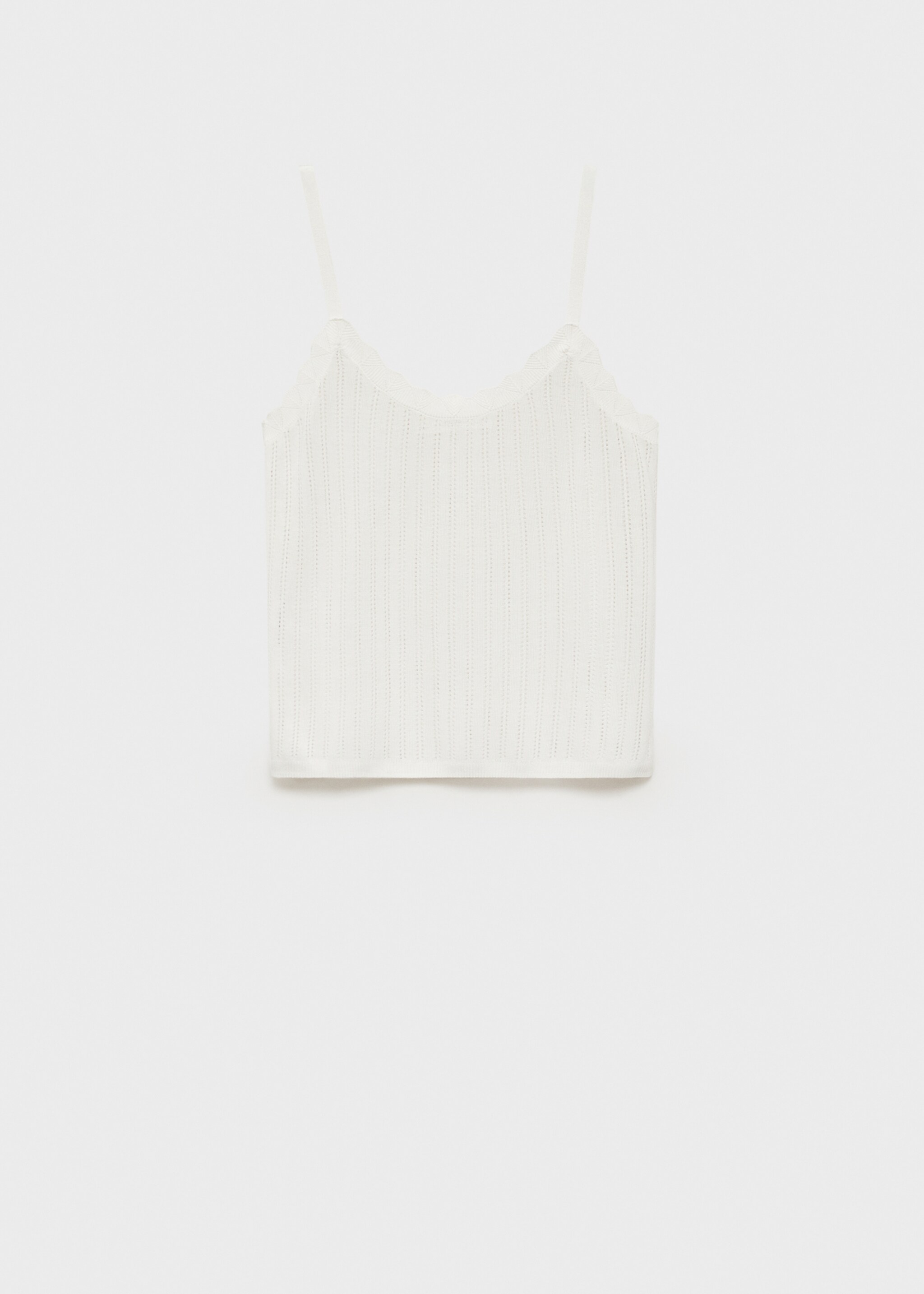 Pyjama top with pointelle detail - Article without model
