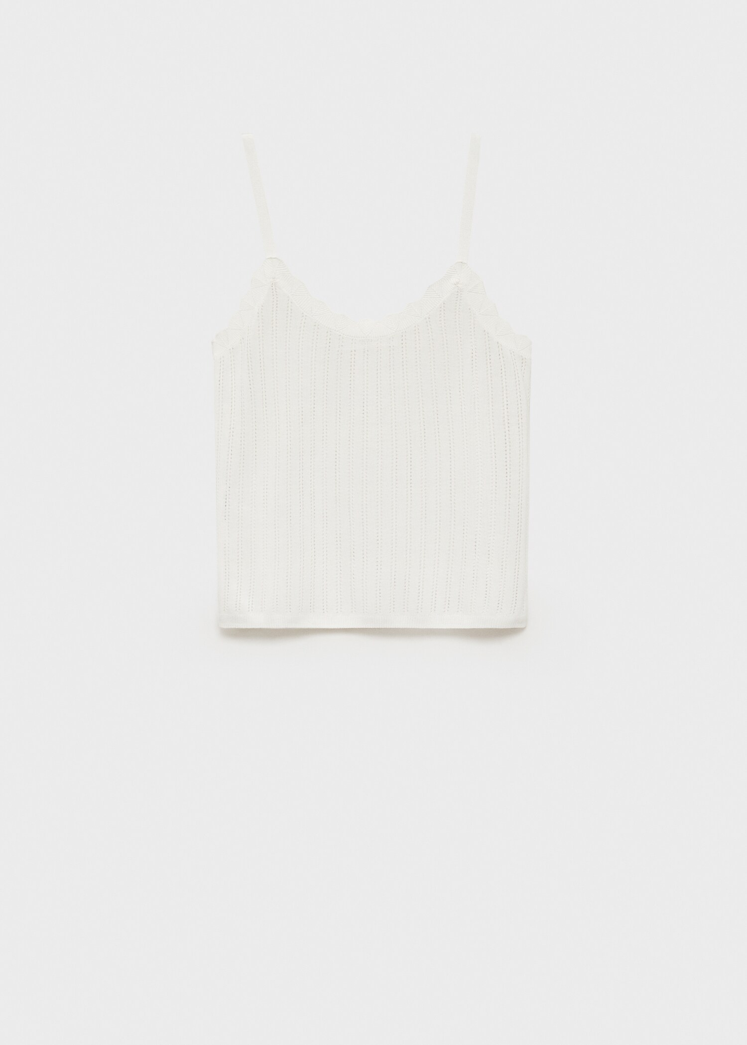 Pajama top with pointelle detail - Article without model