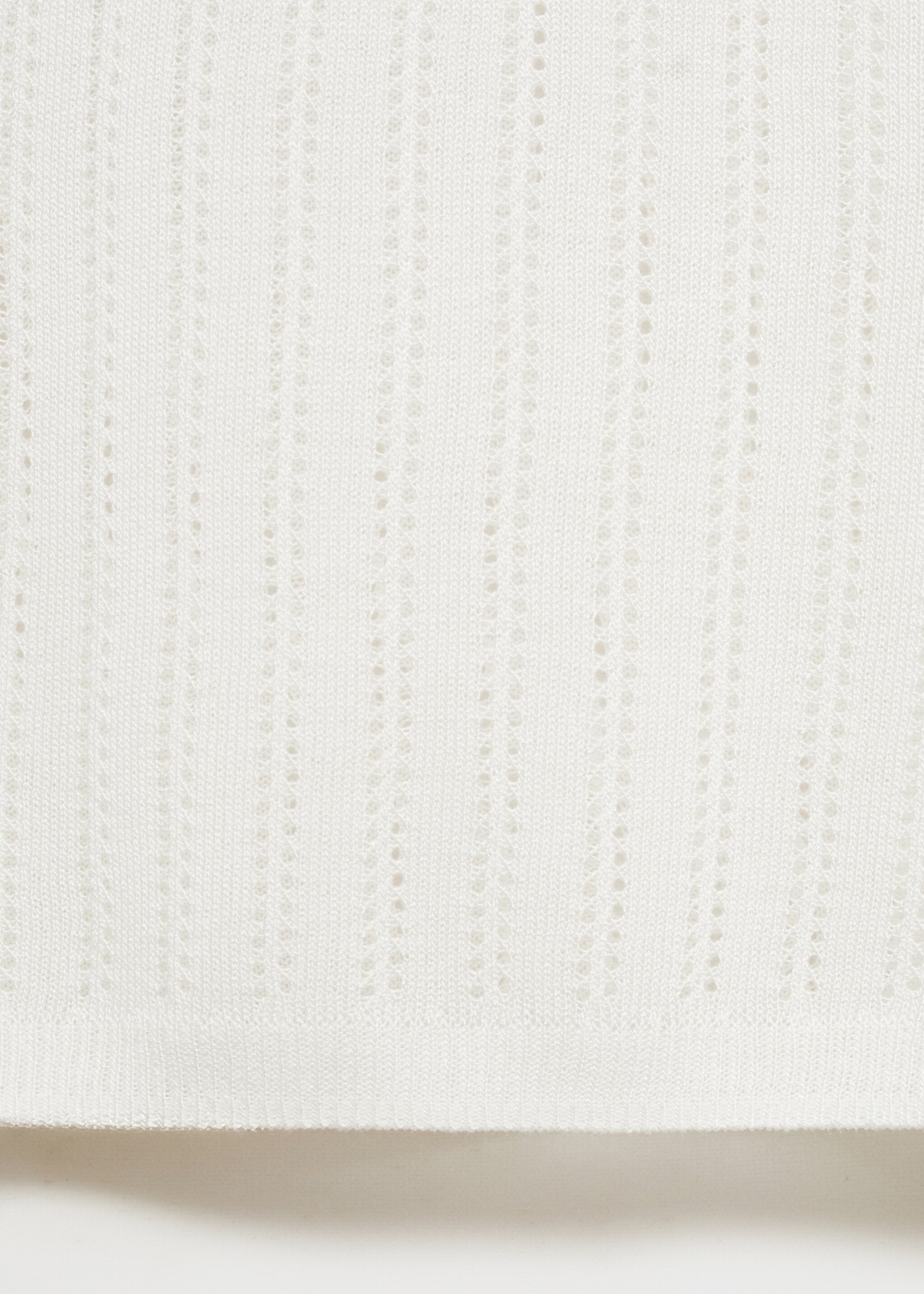 Pyjama top with pointelle detail - Details of the article 0