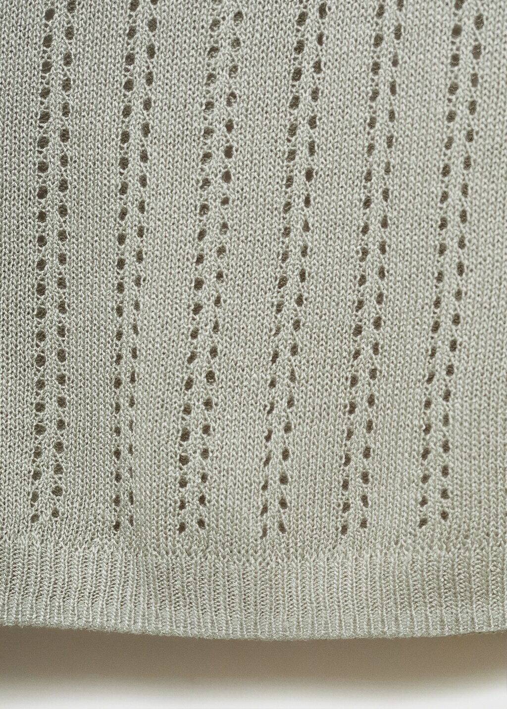 Pajama top with pointelle detail