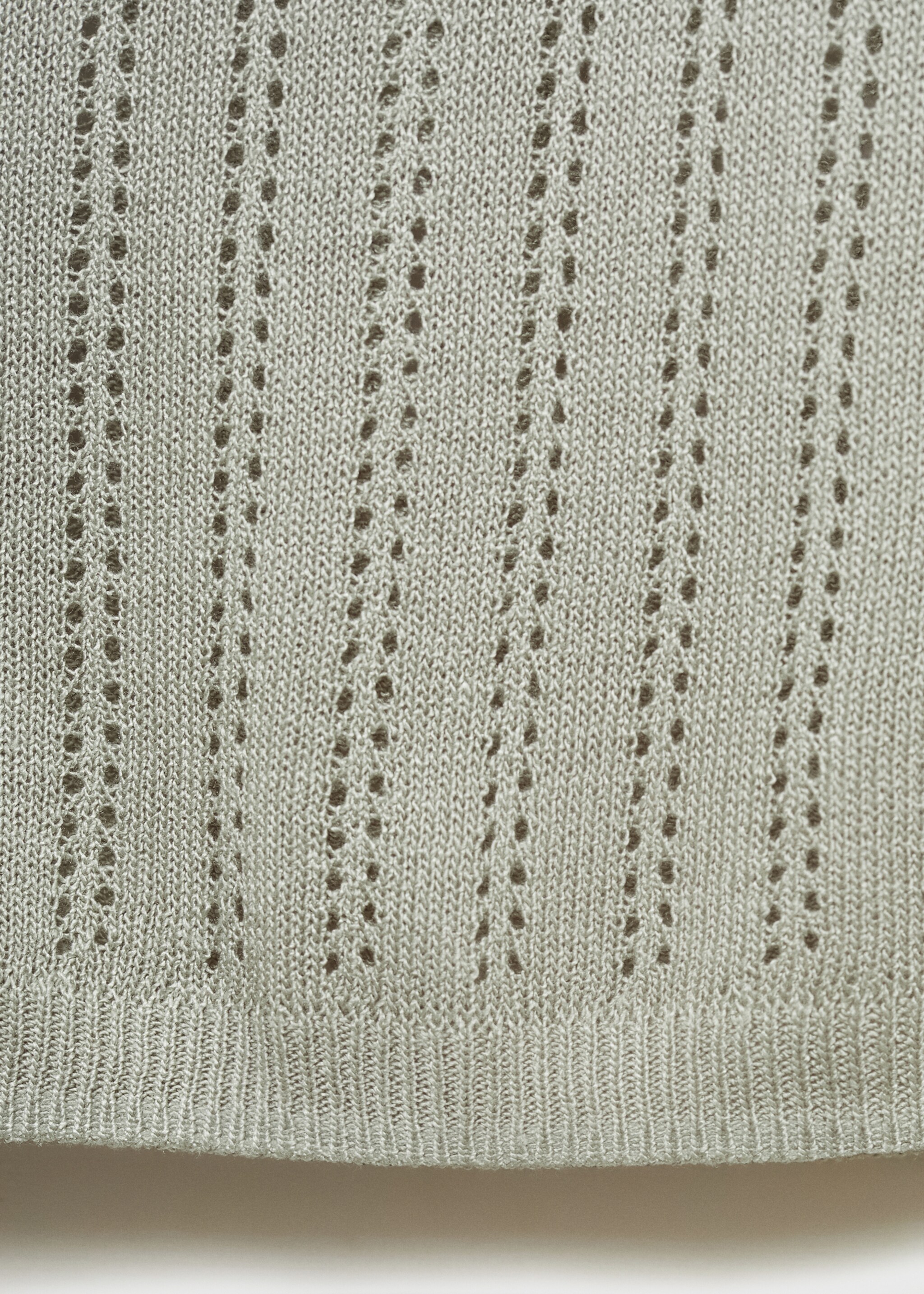 Top pyjama détail en maille ajourée - Détail de l'article 0
