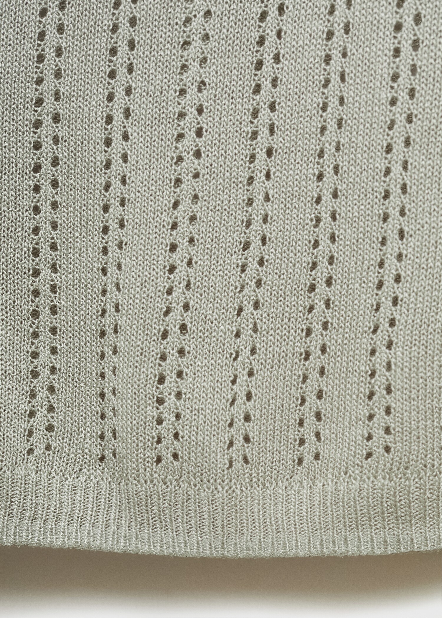 Pajama top with pointelle detail - Details of the article 0