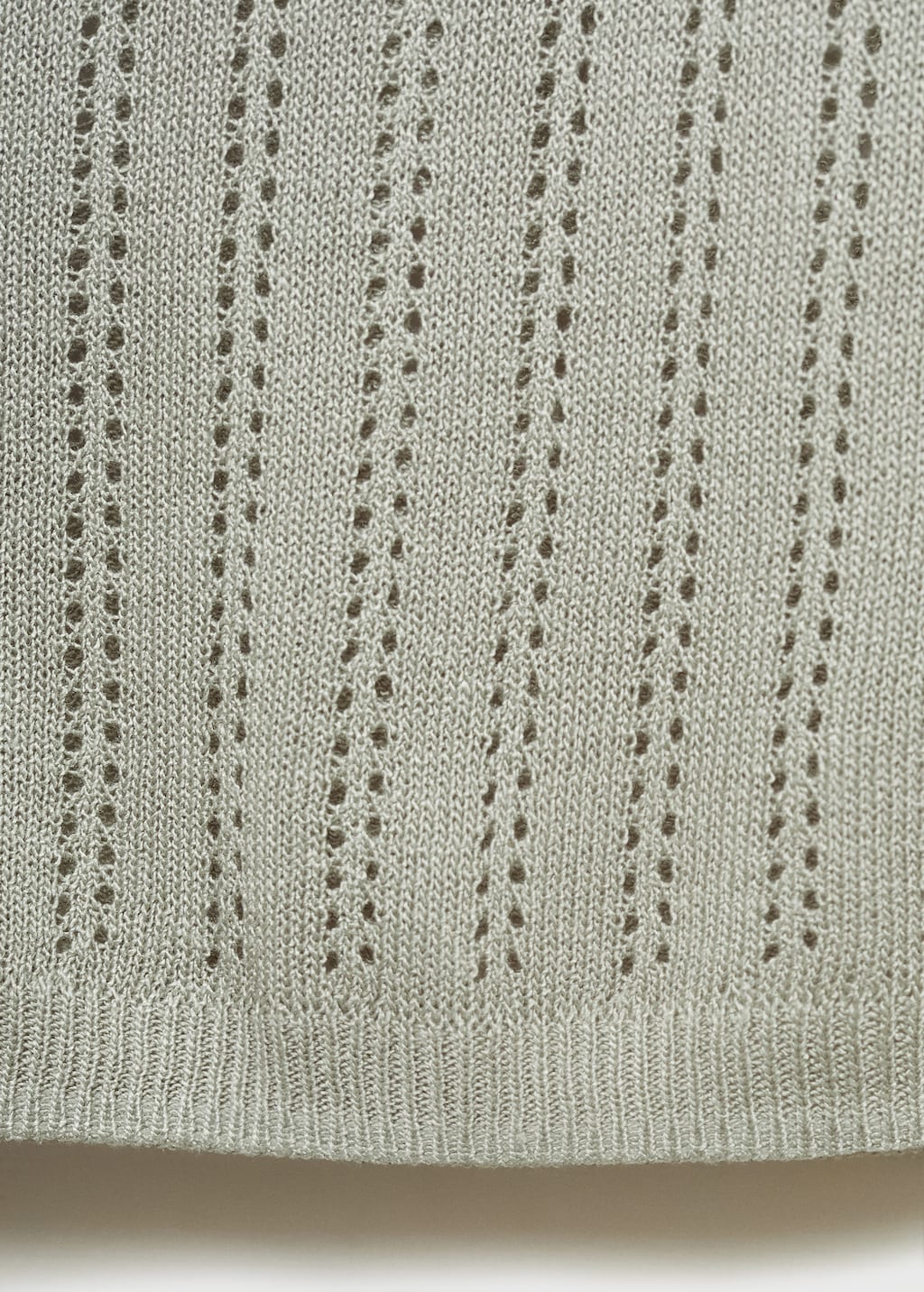 Pajama top with pointelle detail