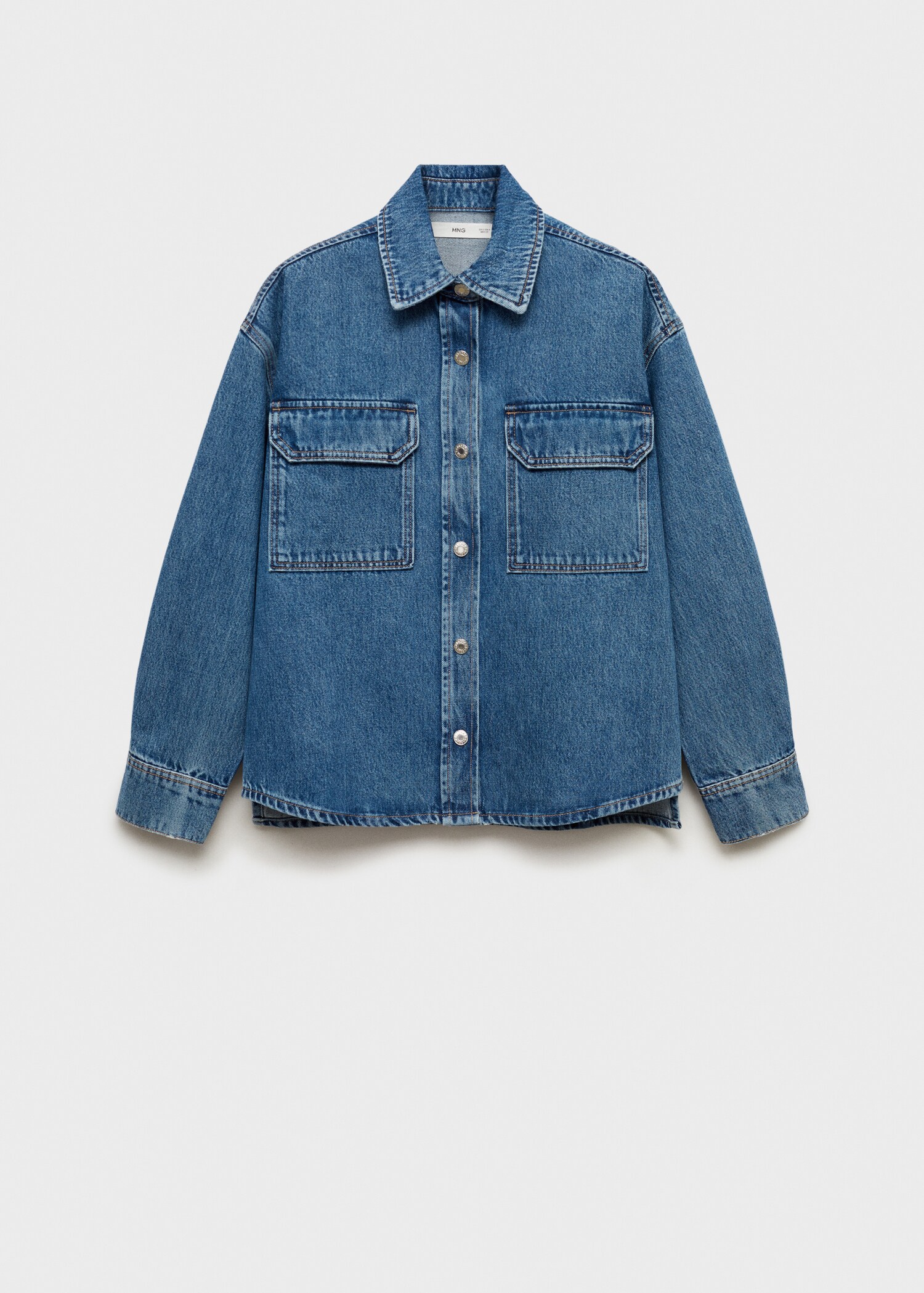 Cepli denim gömlek ceket - Modelsiz ürün