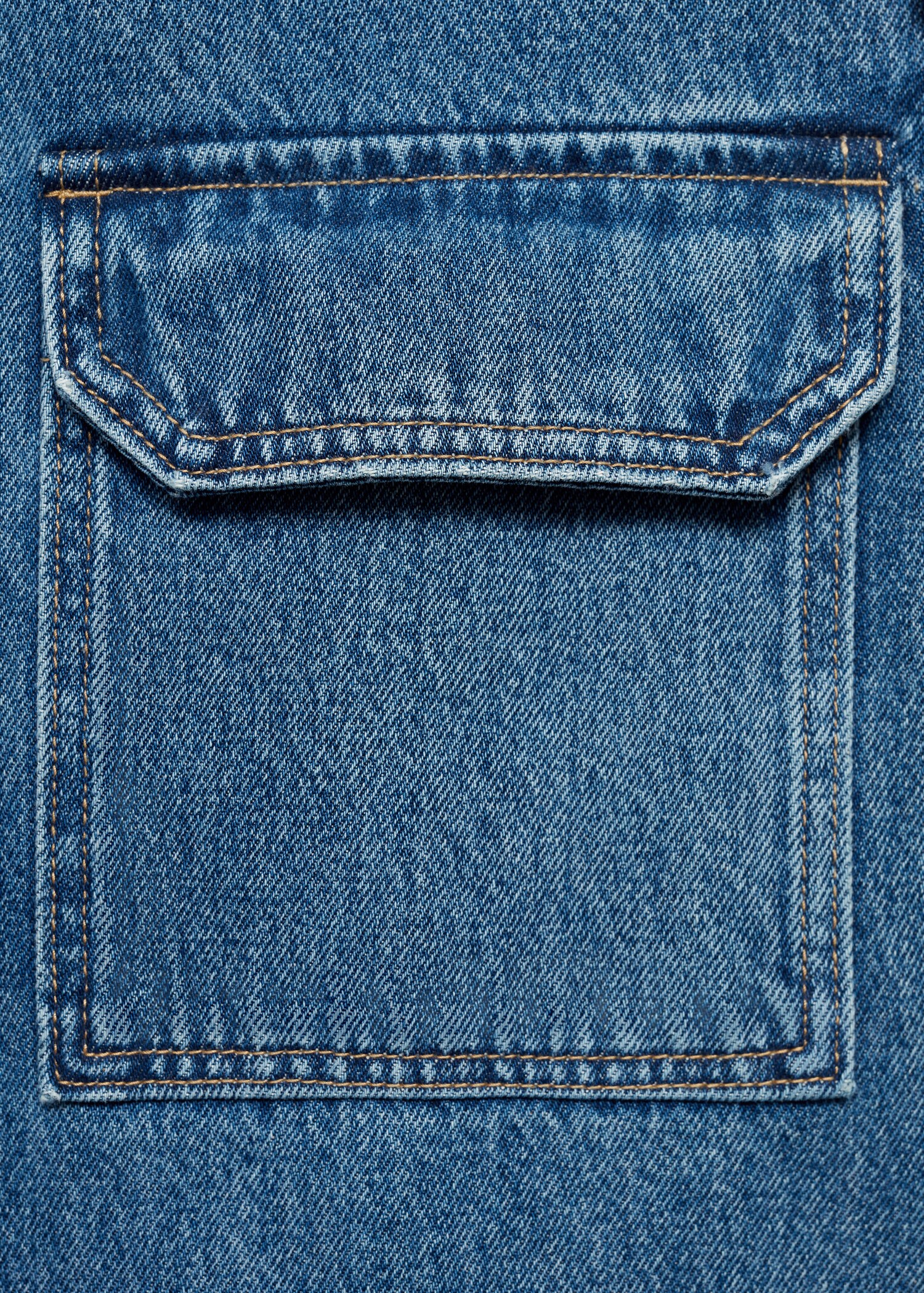 Cepli denim gömlek ceket - Ürün detayı 8