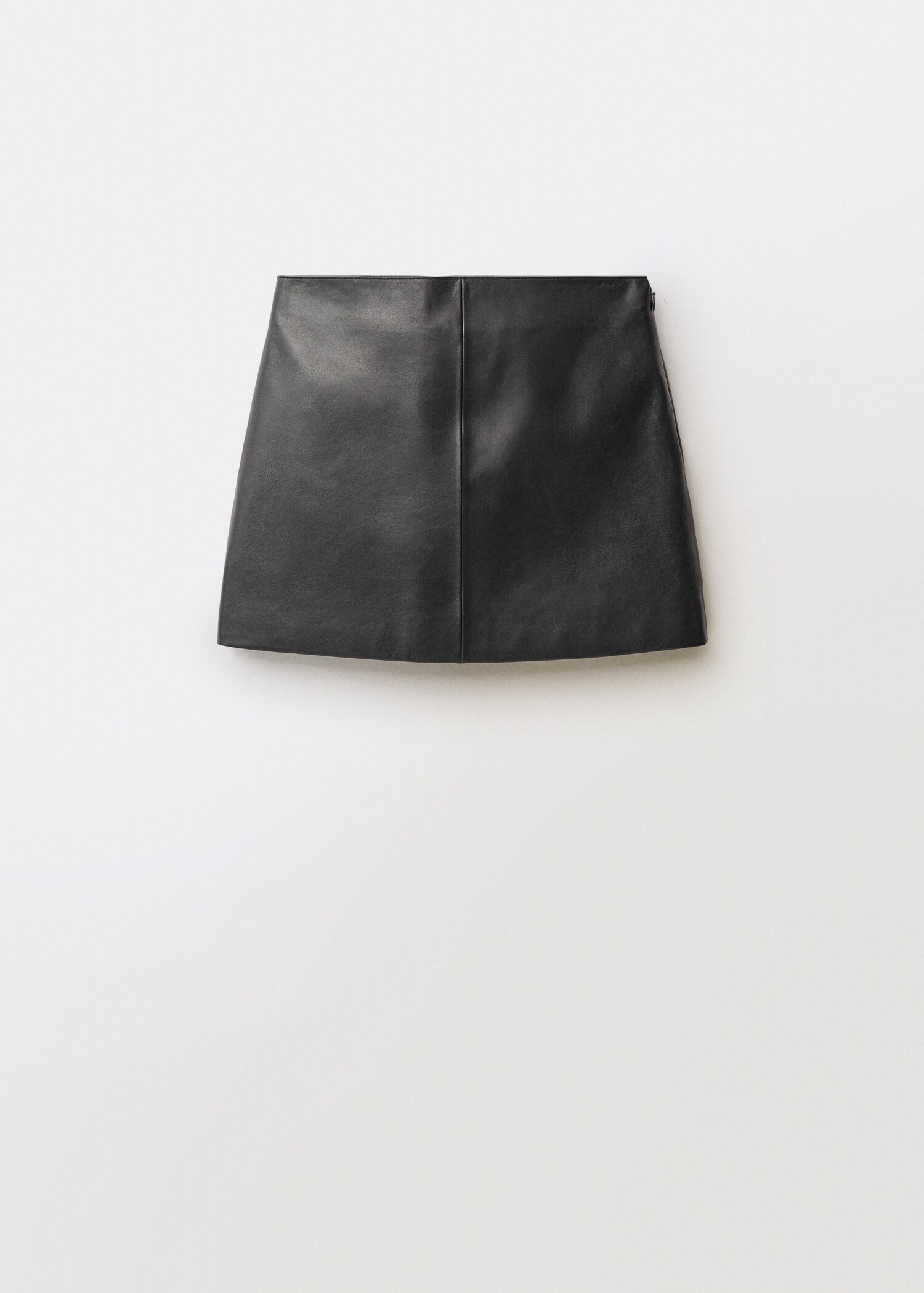 Leather skirt with stitching detail - Article without model