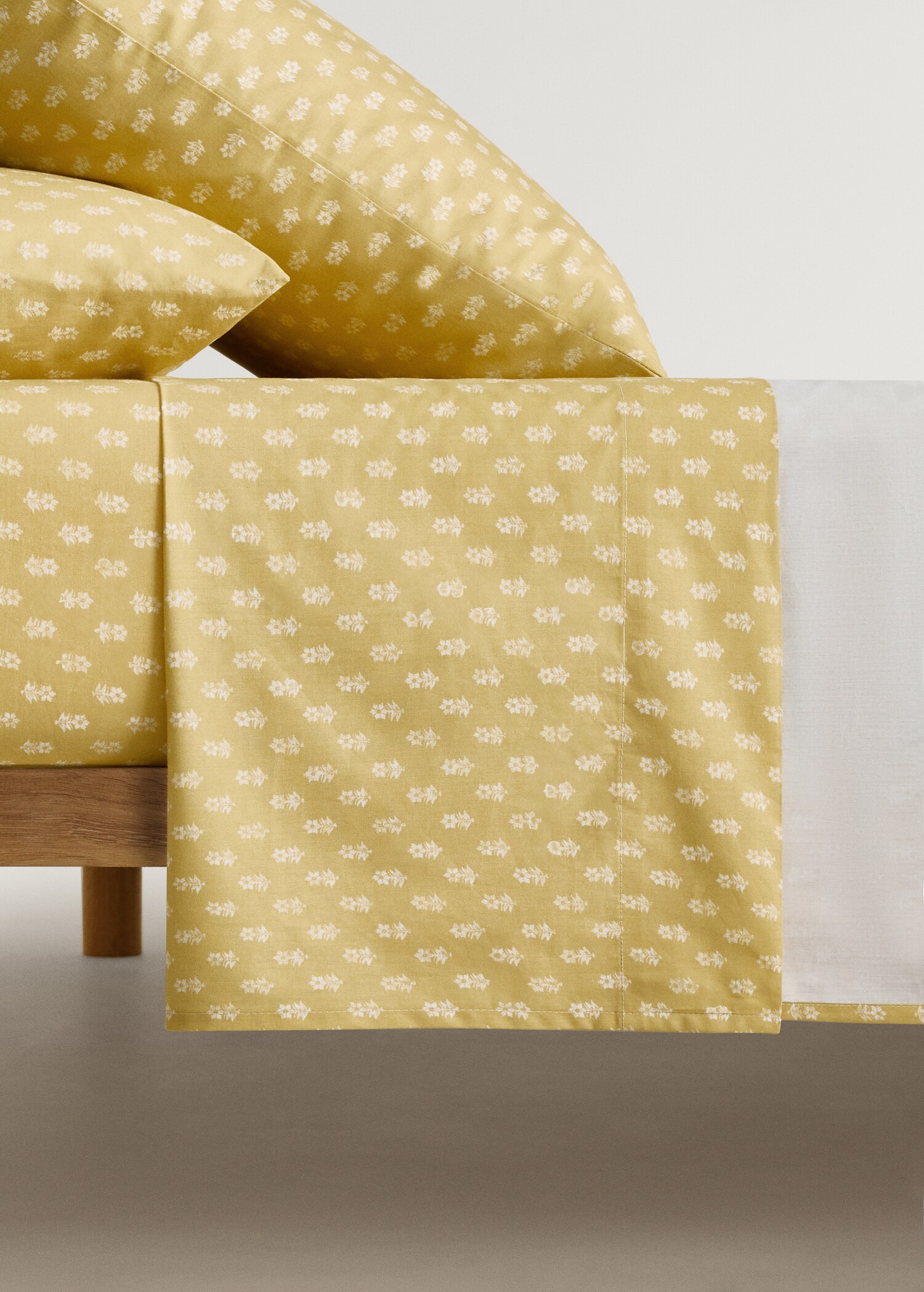 Drap plat enfant percale de coton petite fleur lit 90 cm - Article sans modèle