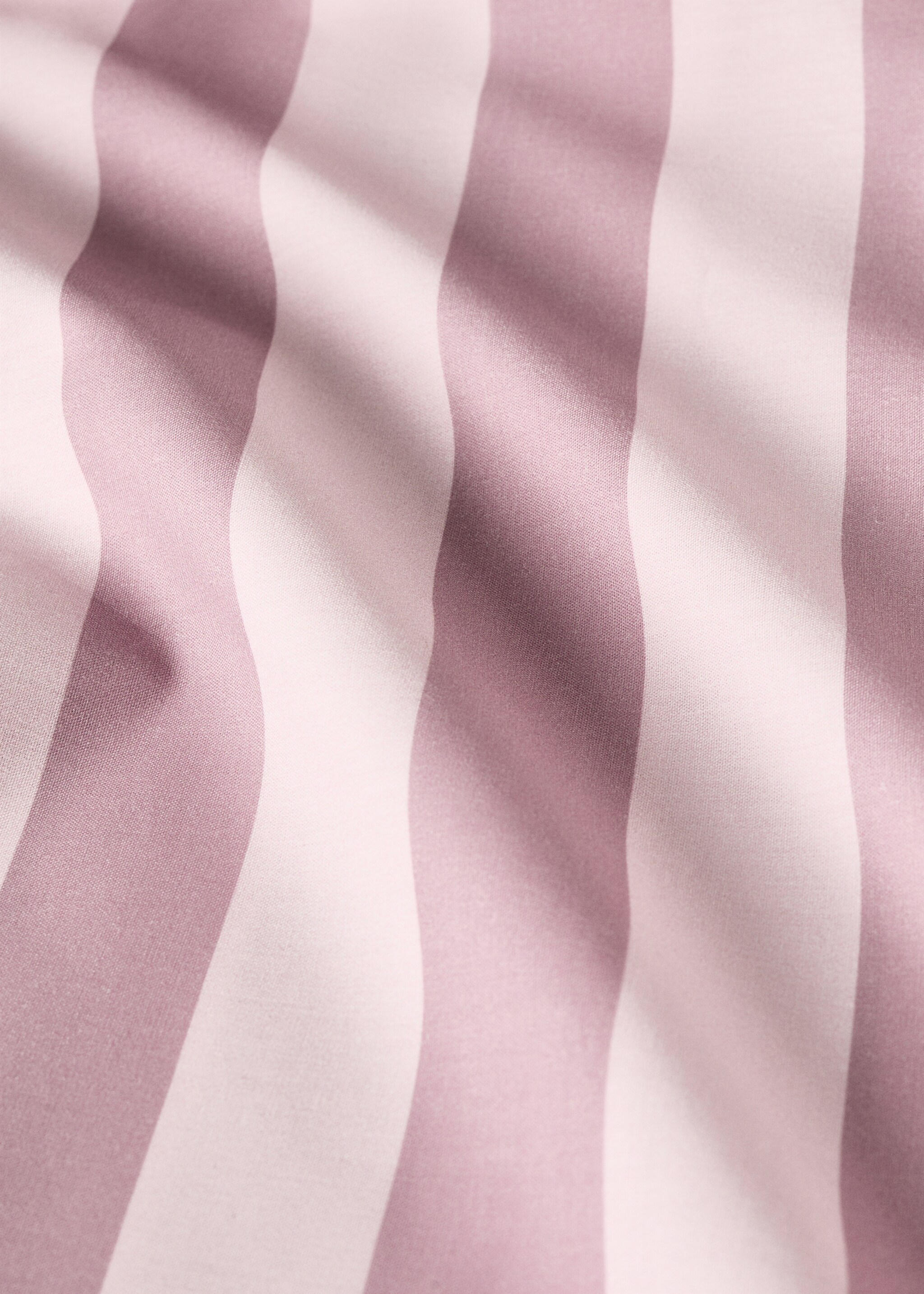 Cotton percale thick-striped duvet cover - Details of the article 2