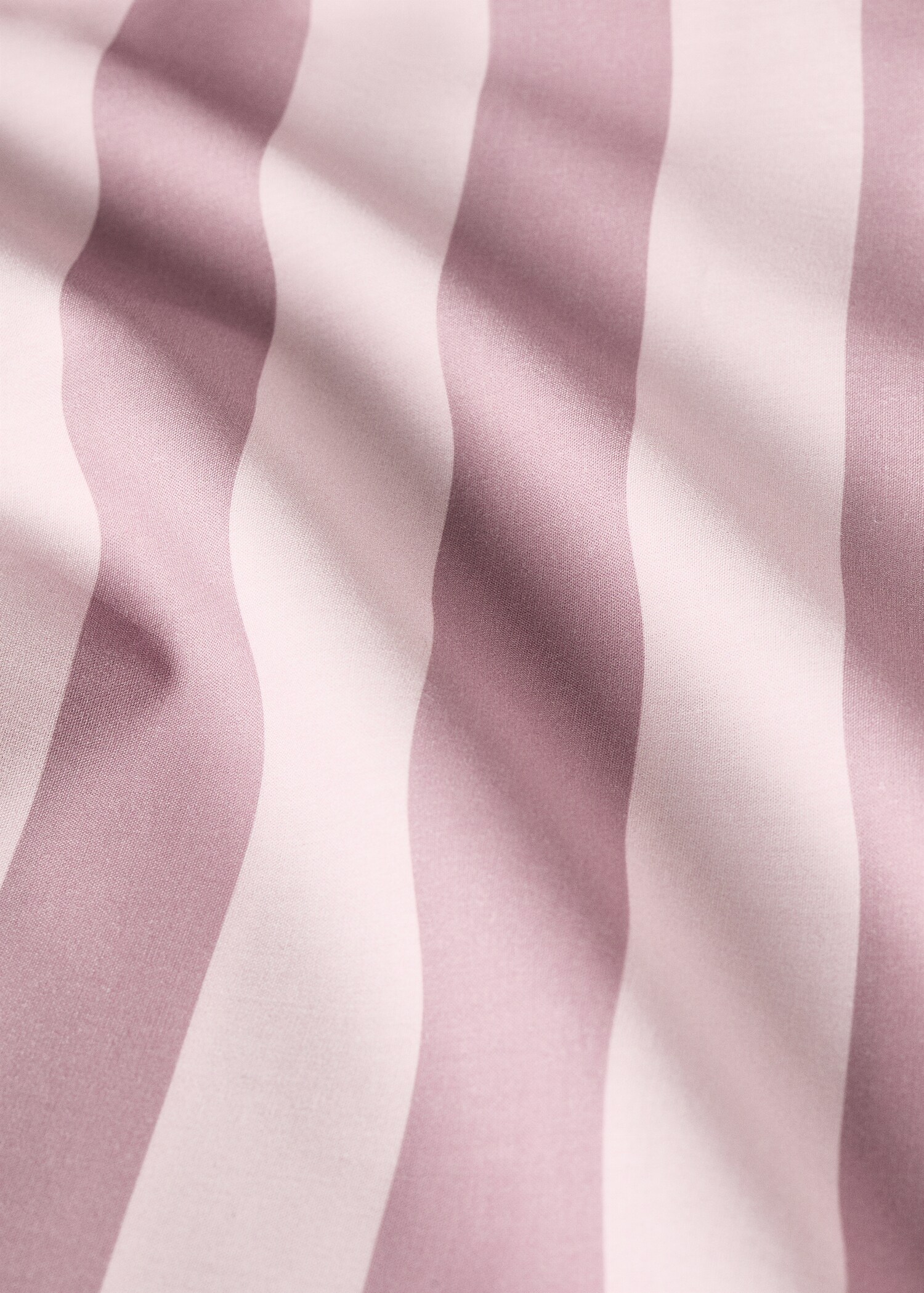 Cotton percale thick-striped duvet cover - Details of the article 2