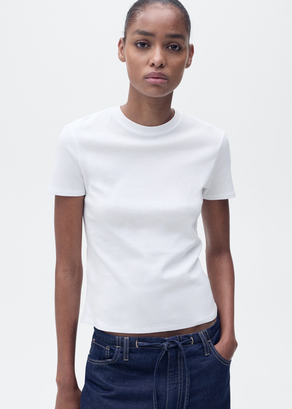 Fitted cotton t-shirt