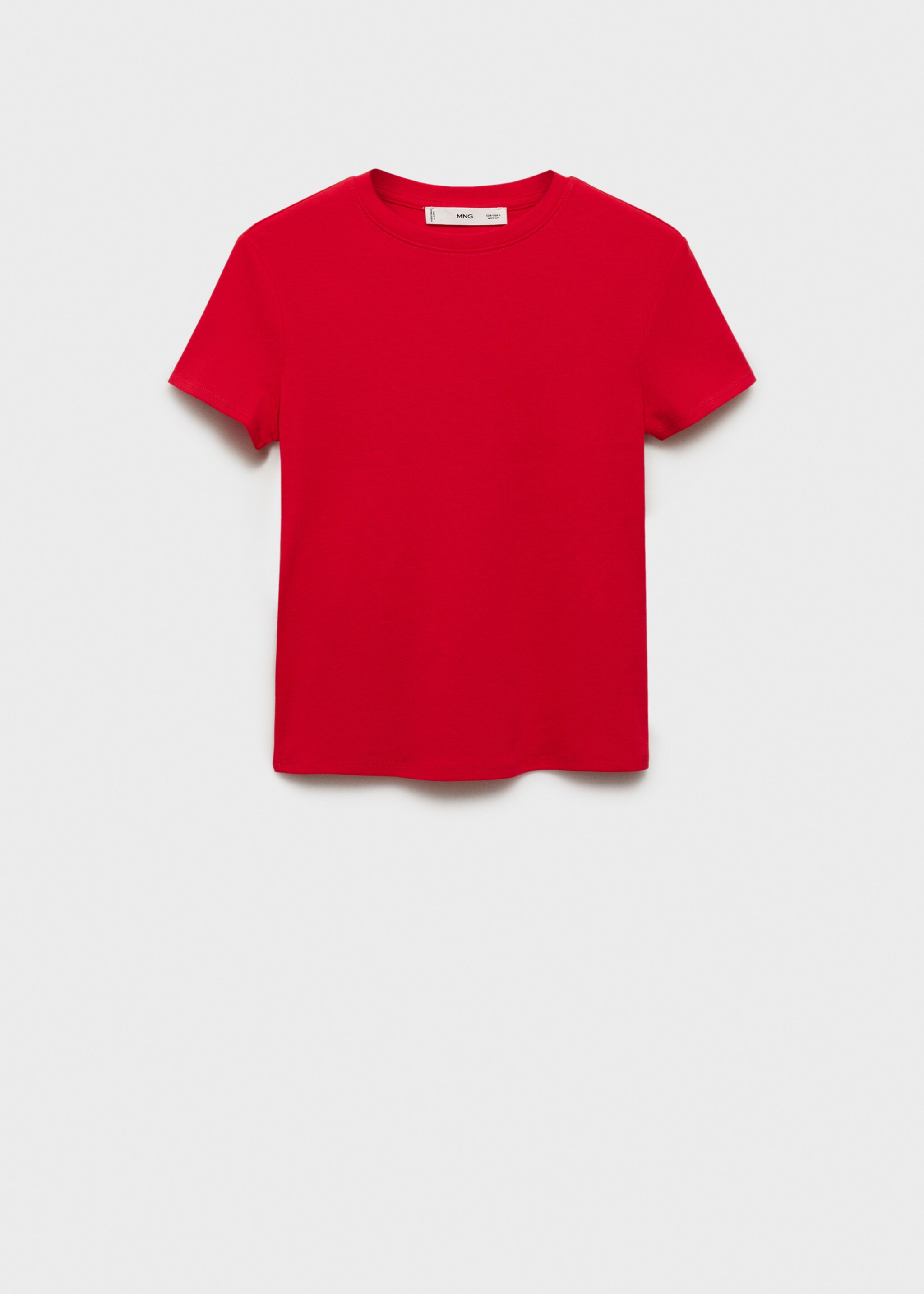 Fitted cotton t-shirt - Article without model
