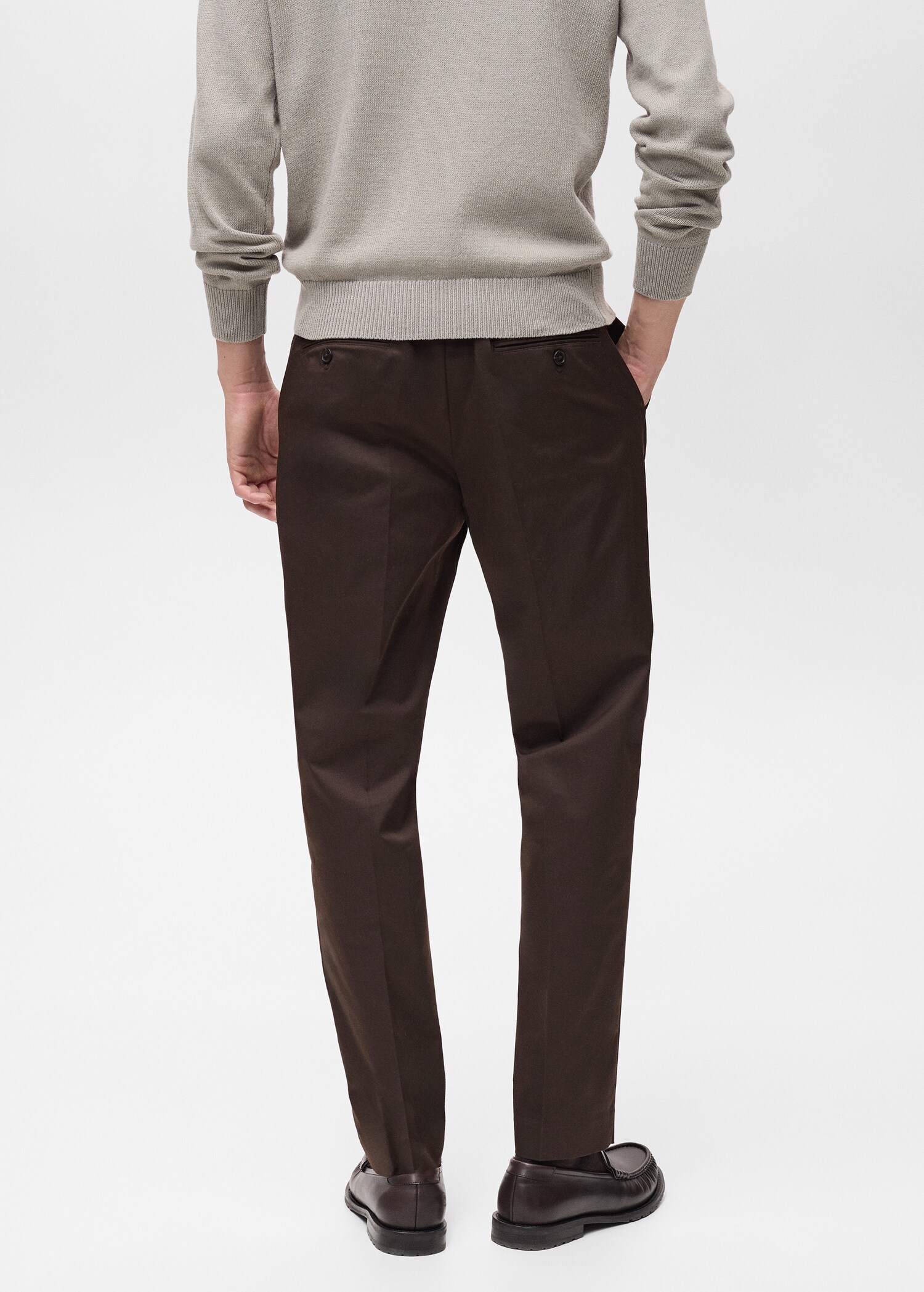 Slim-Fit-Chinohose Dublino - Rückseite des Artikels