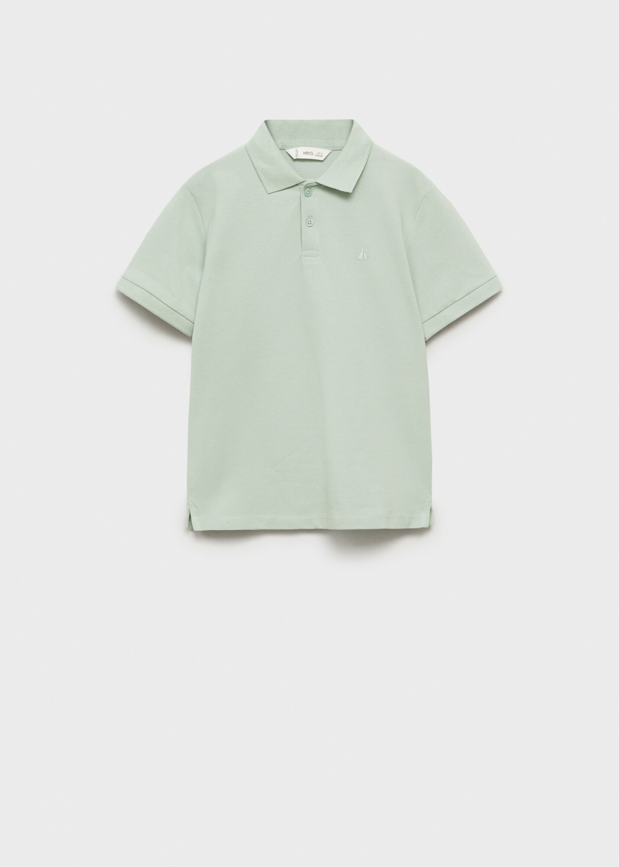 Short-sleeved cotton polo shirt - Article without model