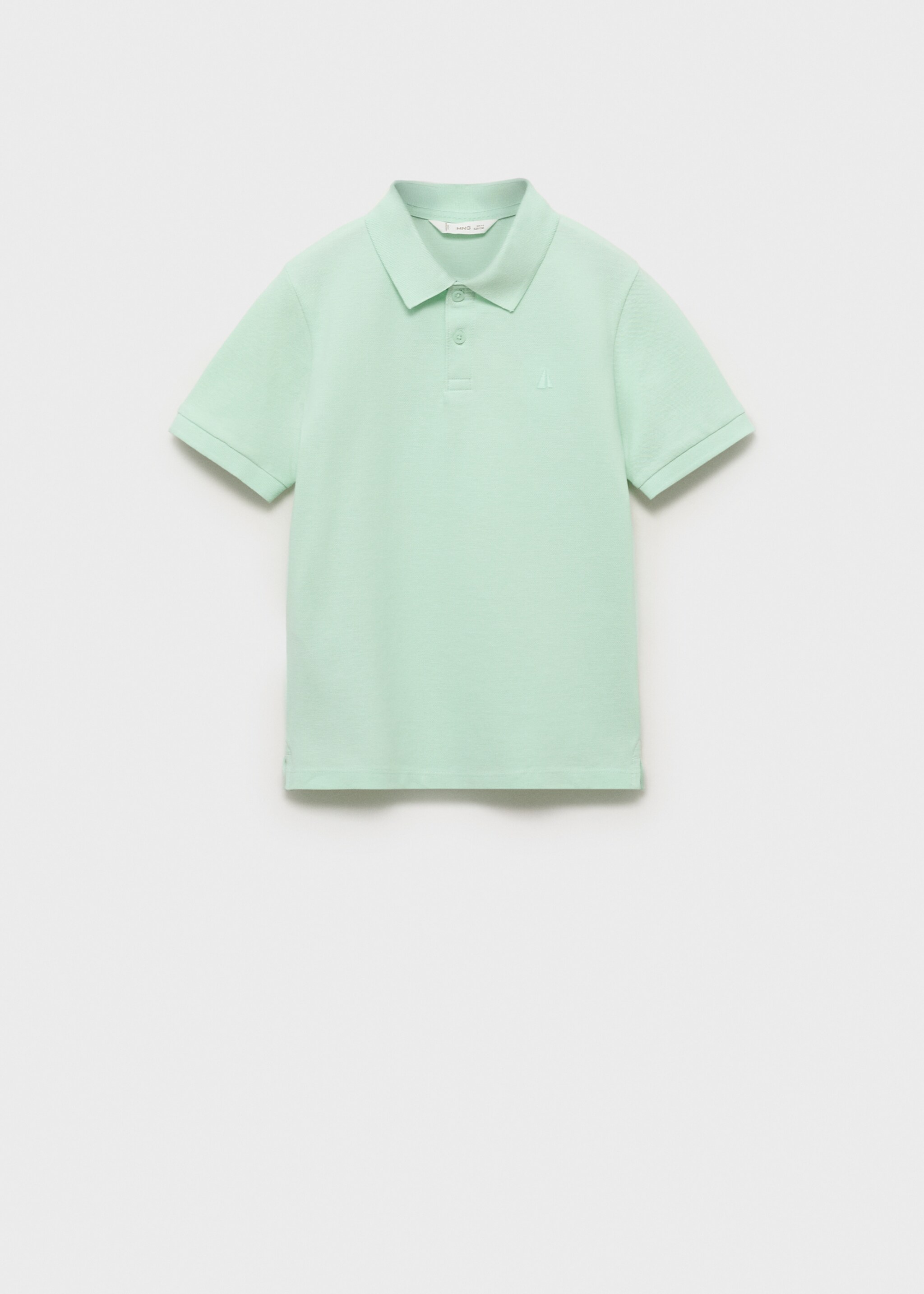 Short-sleeved cotton polo shirt - Article without model