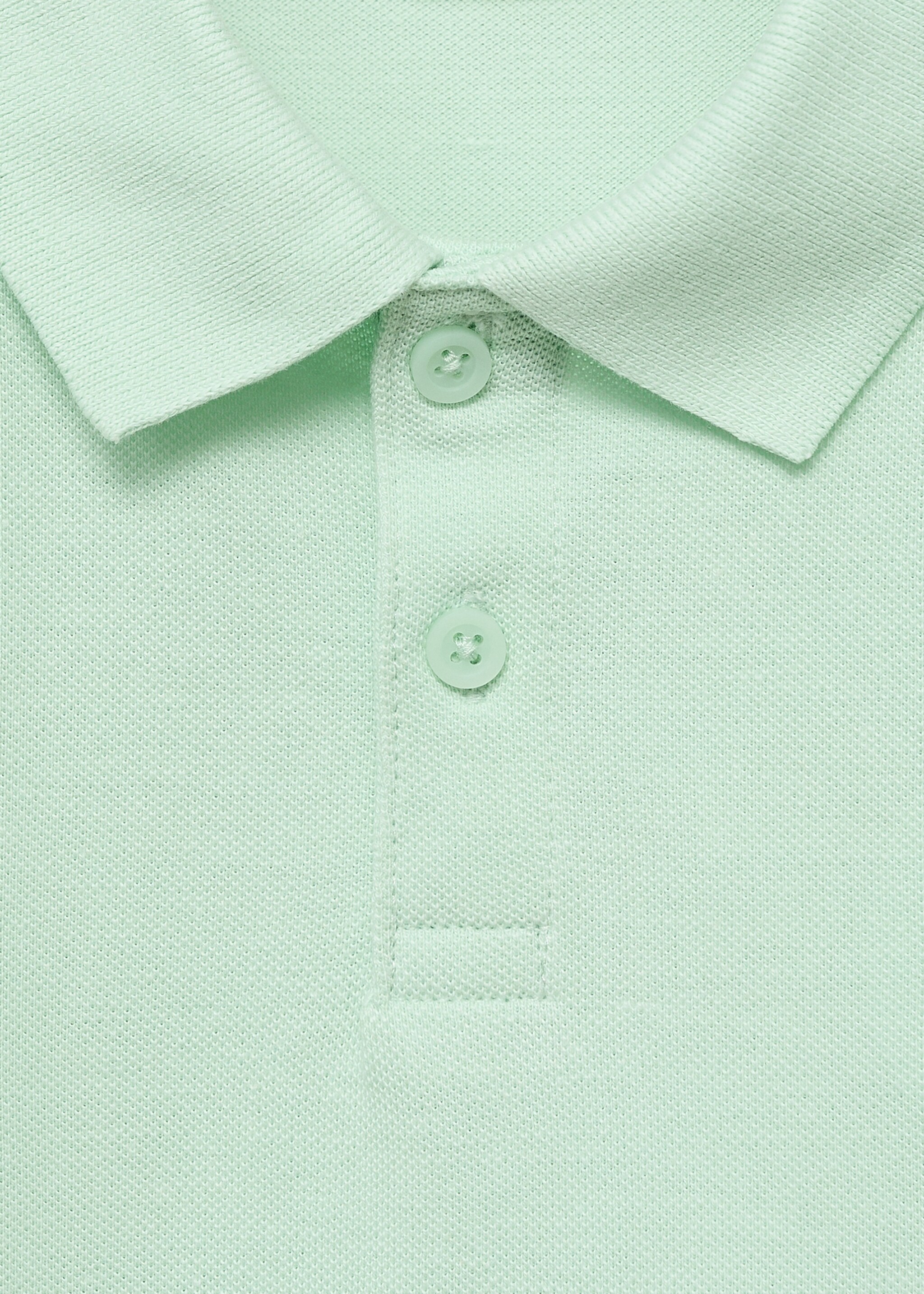 Short-sleeved cotton polo shirt - Details of the article 8
