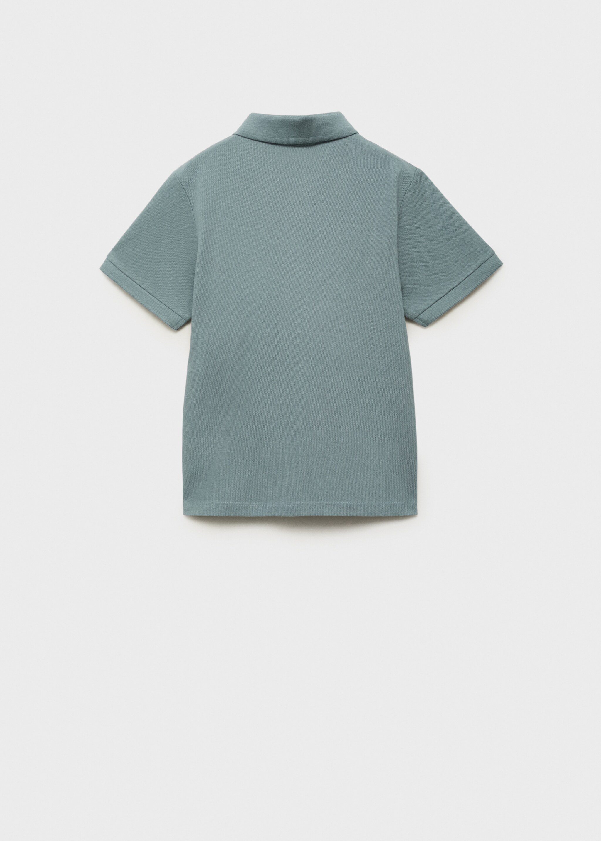 Katoenen poloshirt met korte mouwen - Achterkant van het artikel