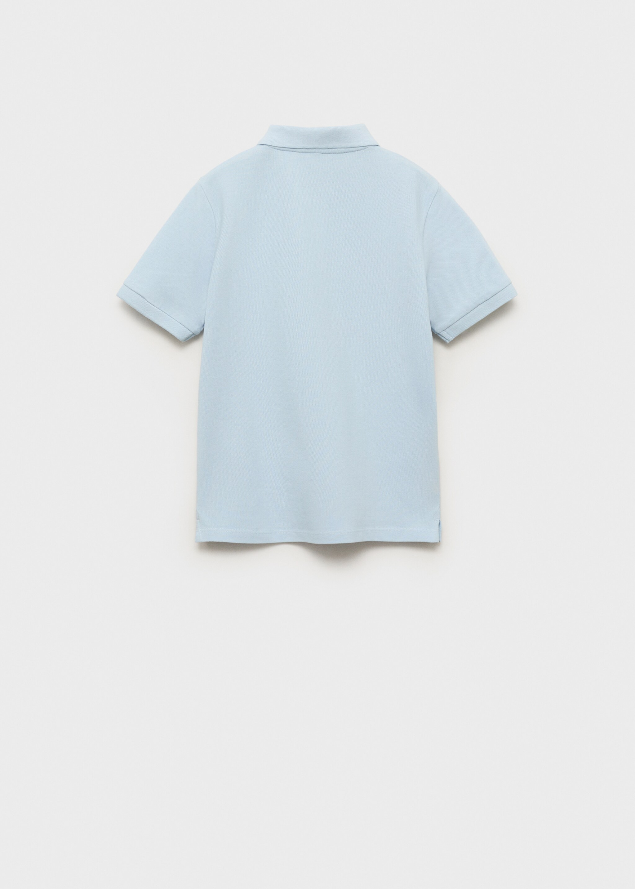 Katoenen poloshirt met korte mouwen - Achterkant van het artikel