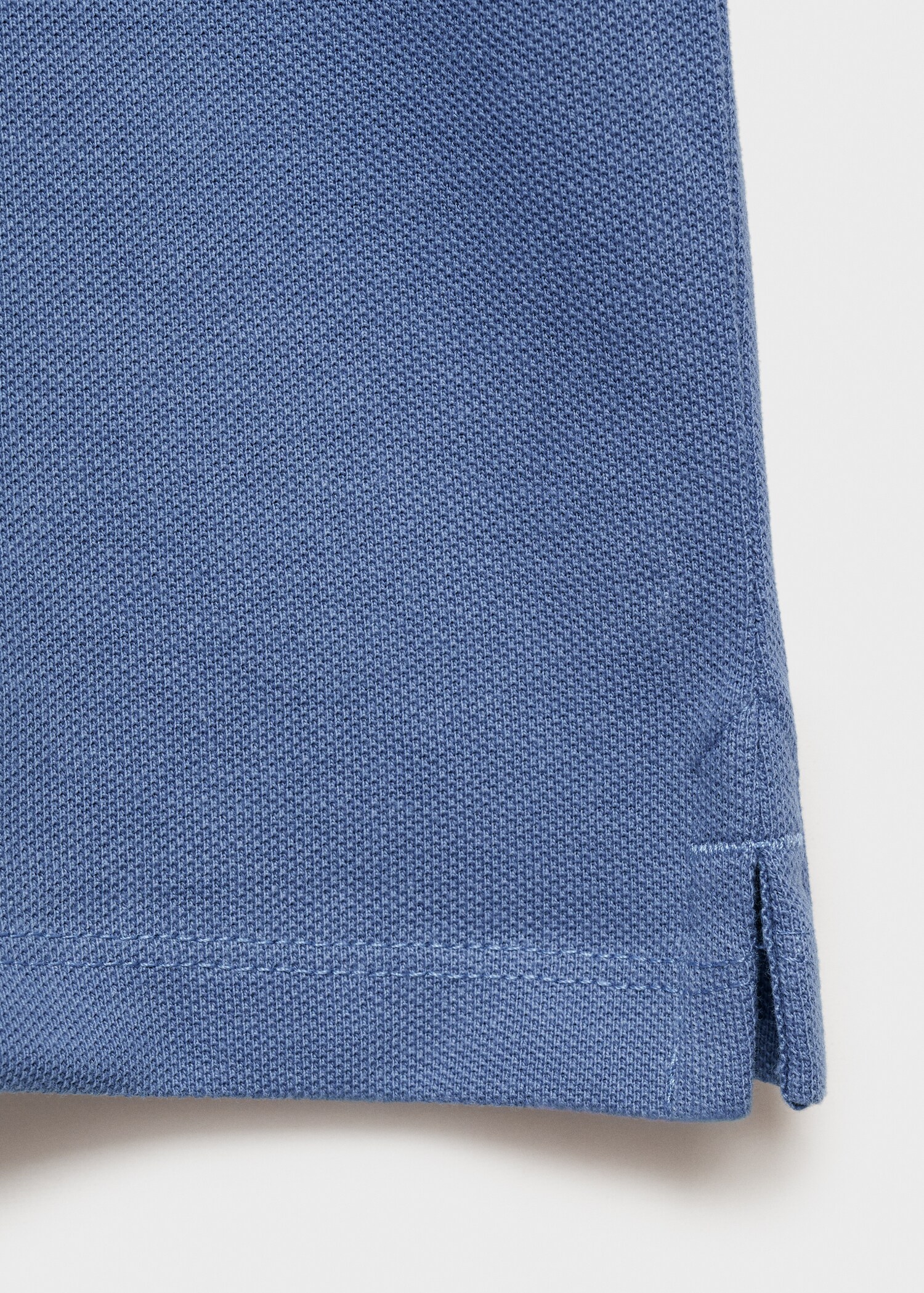 Short-sleeved cotton polo shirt - Details of the article 0