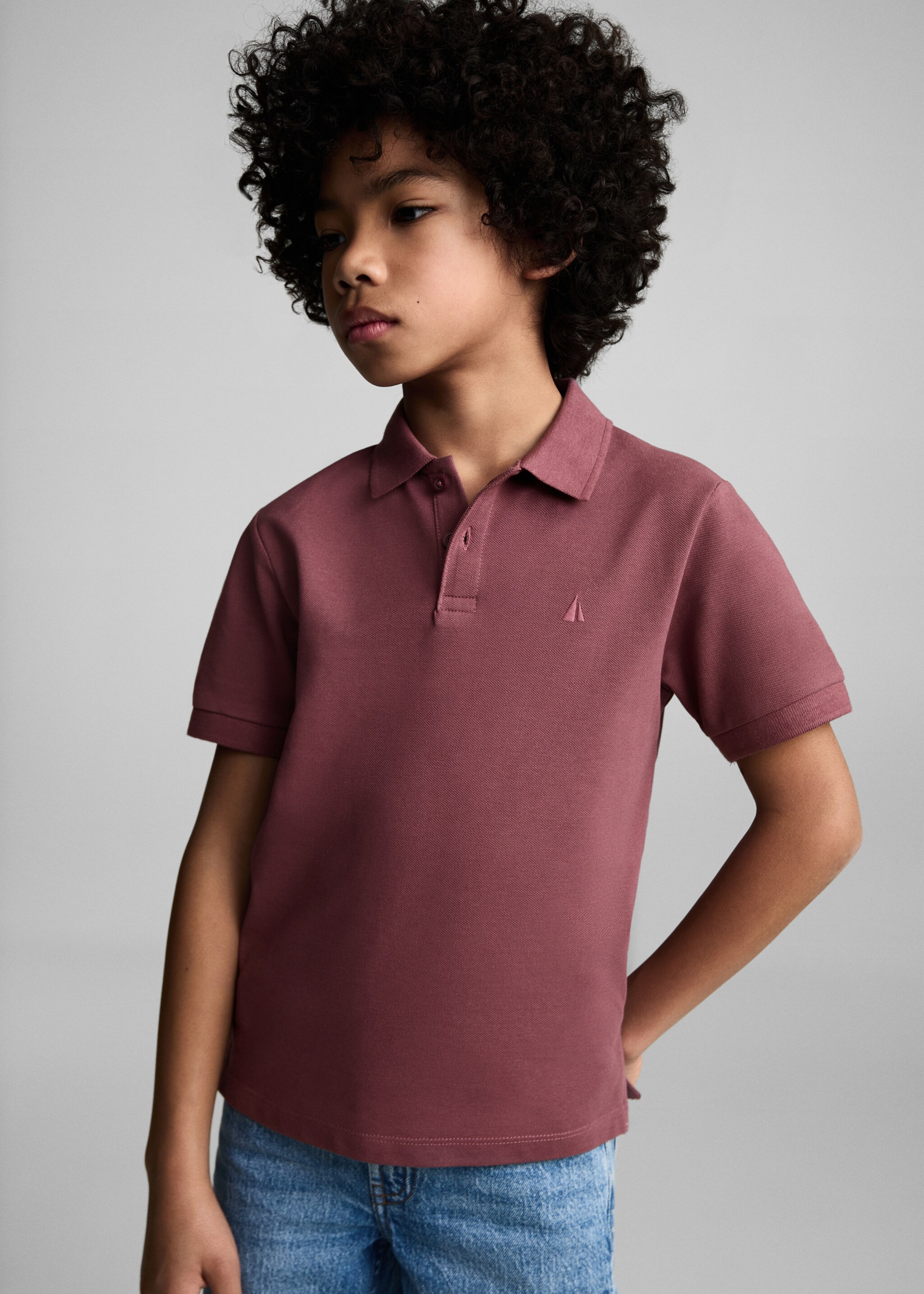 Katoenen poloshirt met korte mouwen - Middenvlak