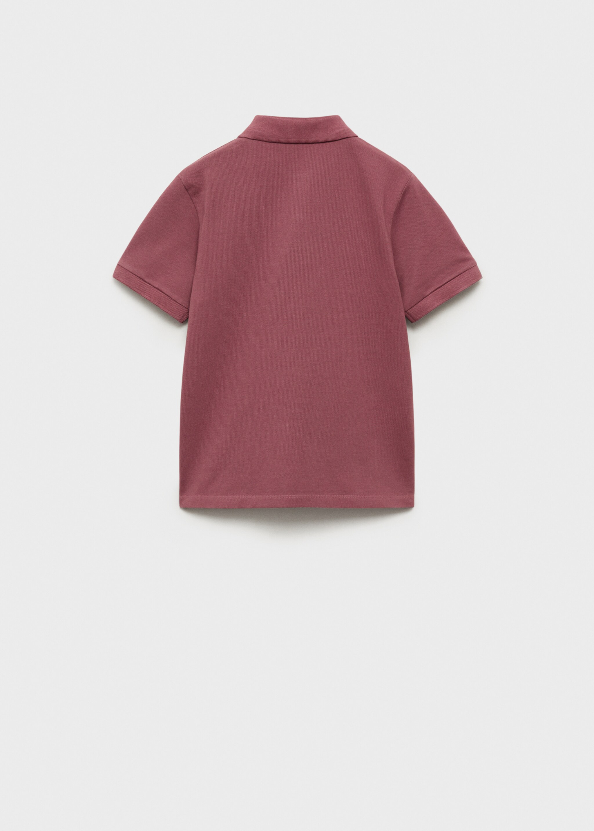 Katoenen poloshirt met korte mouwen - Achterkant van het artikel