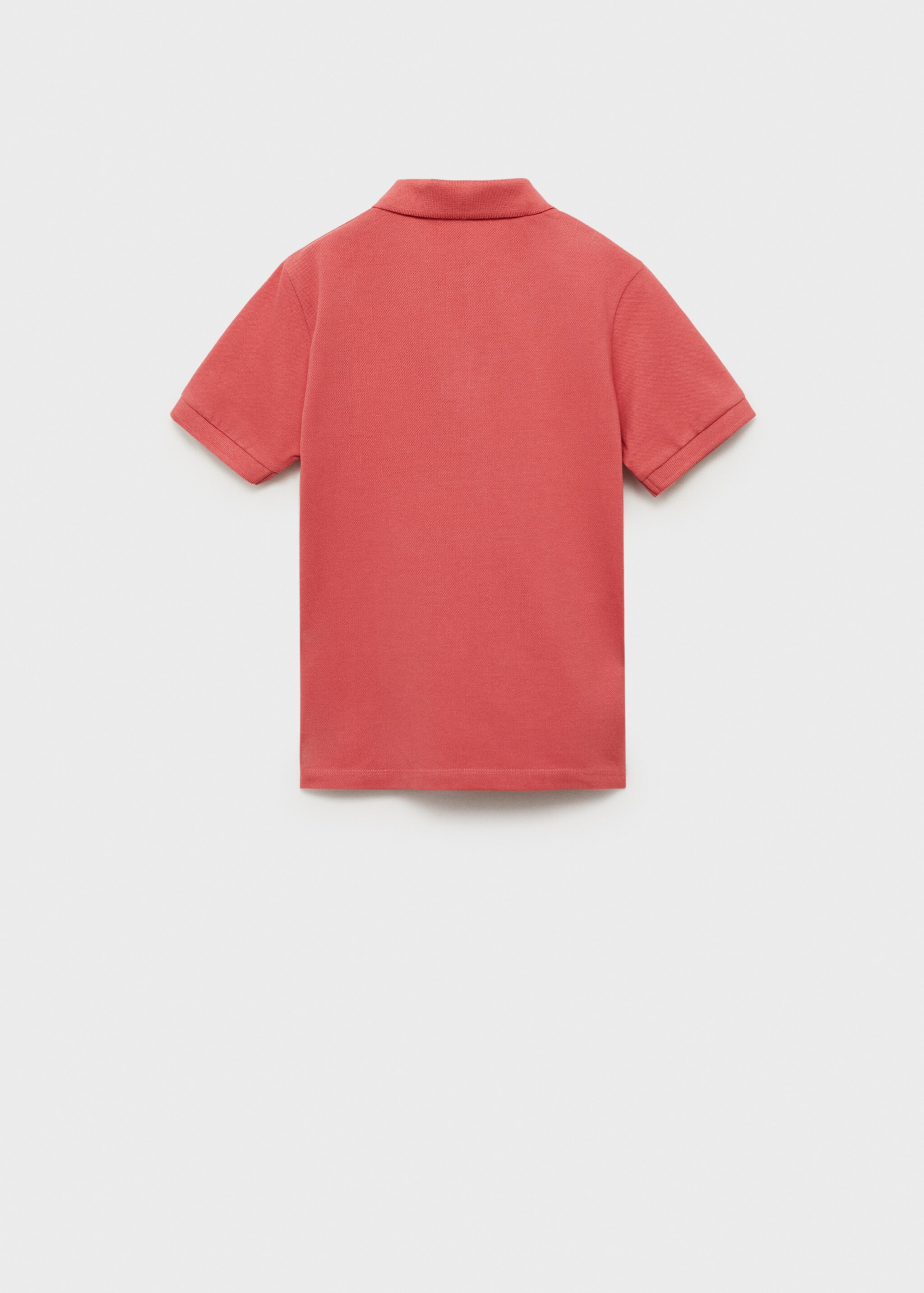 Katoenen poloshirt met korte mouwen - Achterkant van het artikel