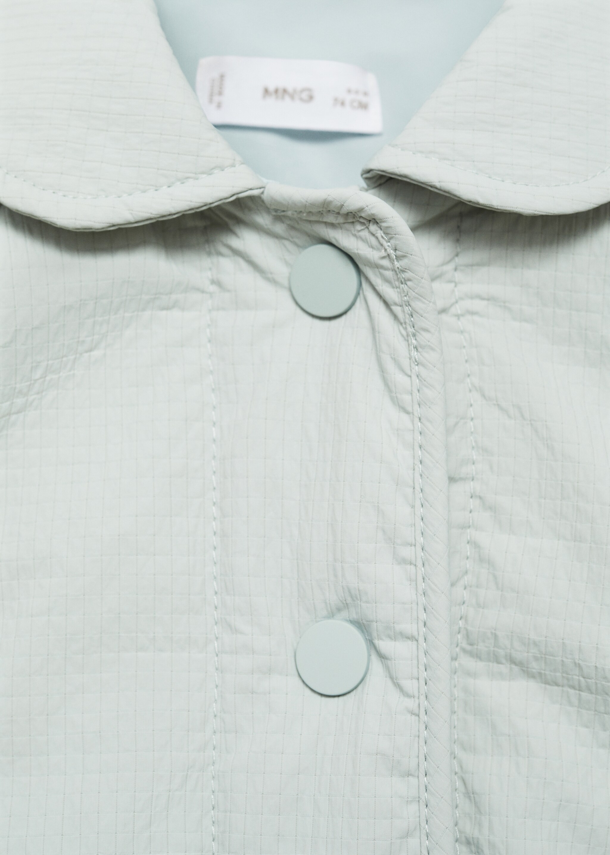 Quilted baby collar coat - Details of the article 8