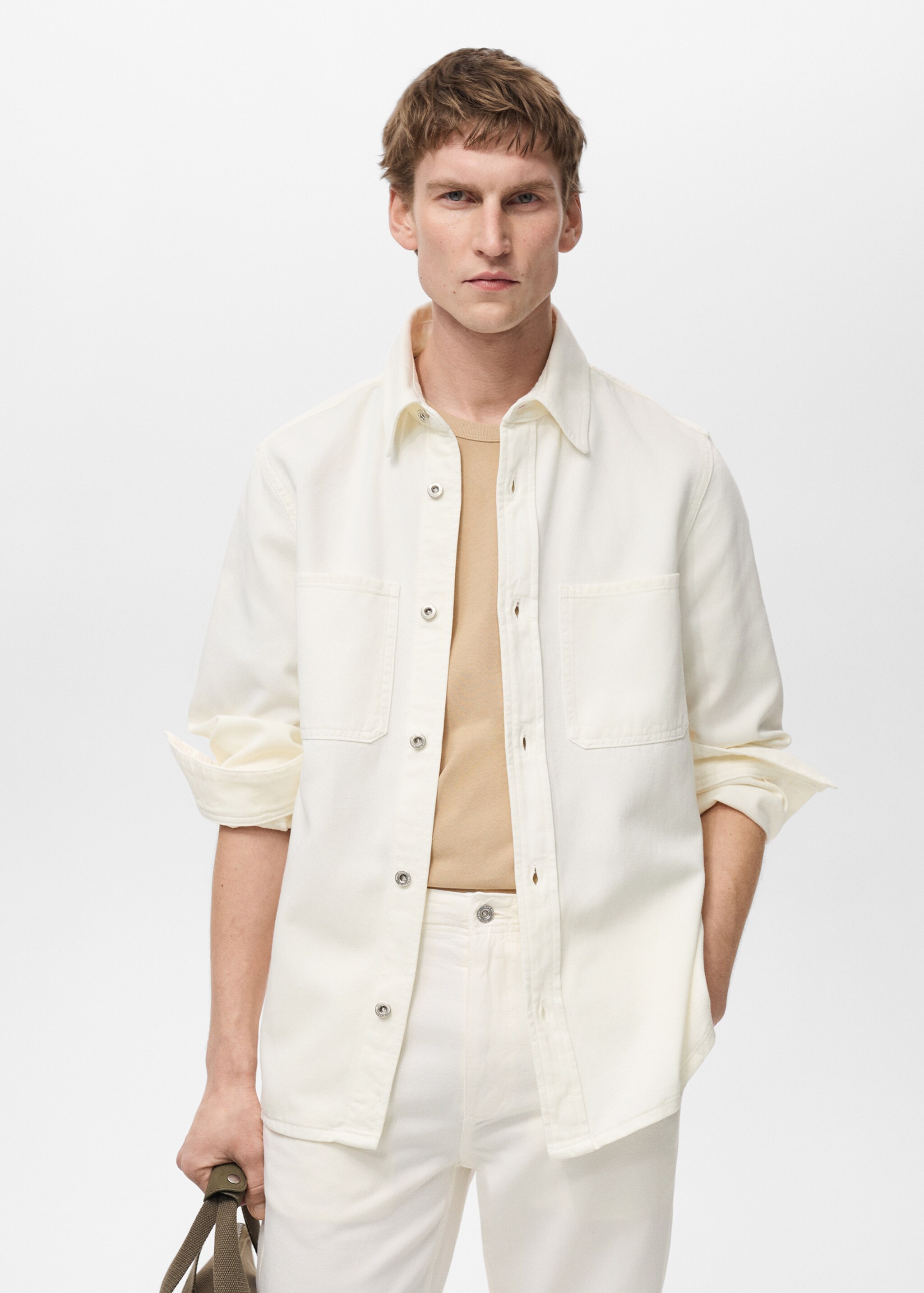 Tencel regular-fit overshirt - Medium plane