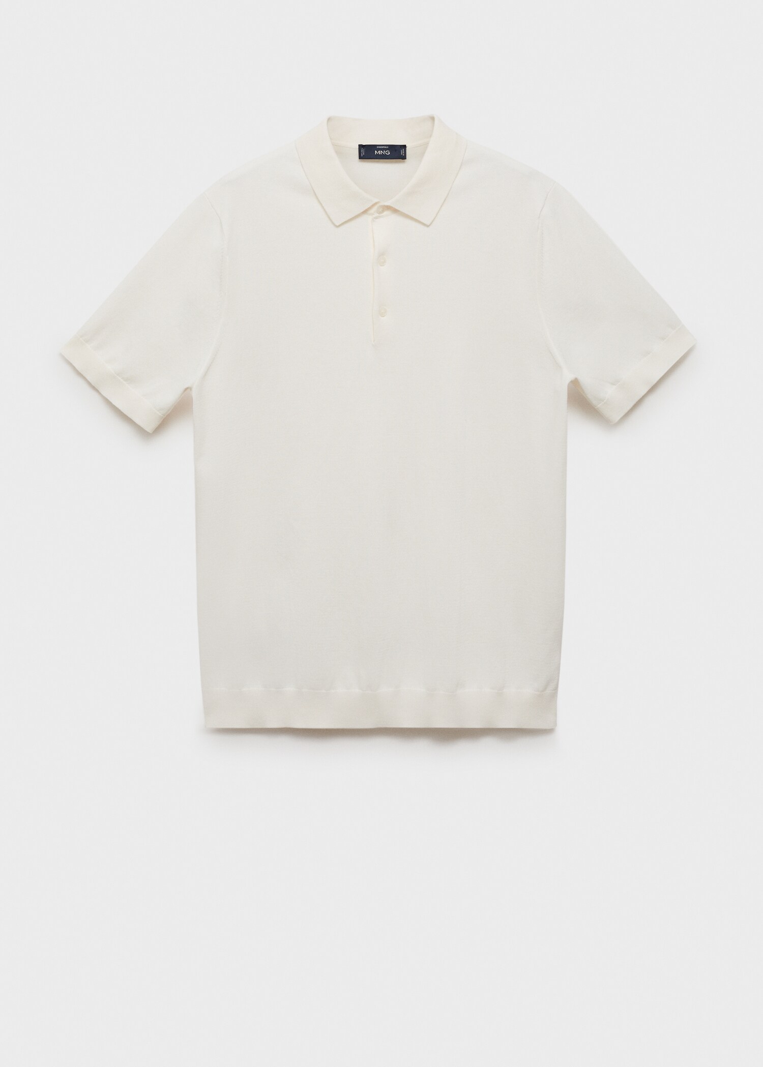 100% cotton fine-knit polo shirt - Article without model