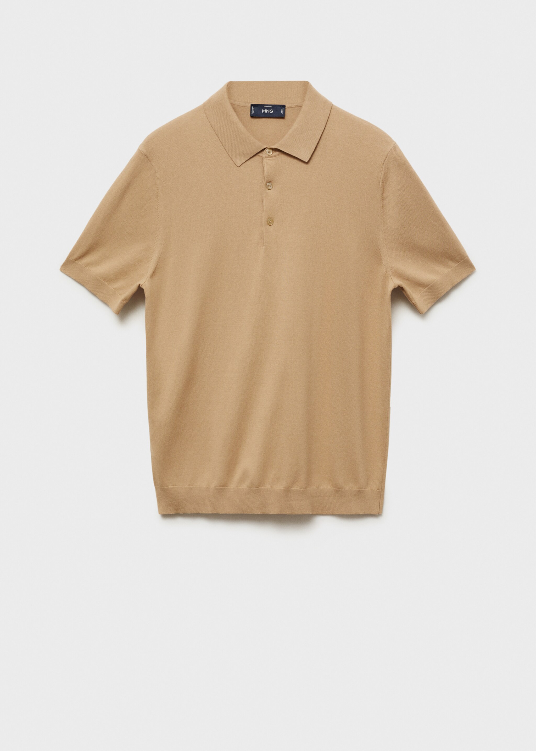 100% cotton fine-knit polo shirt - Article without model