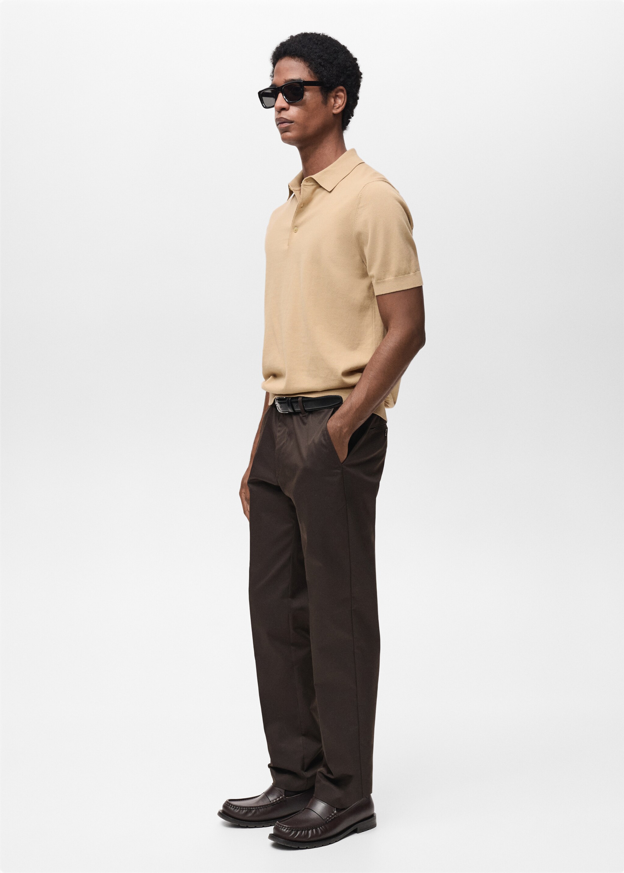 100% cotton fine-knit polo shirt - Details of the article 2