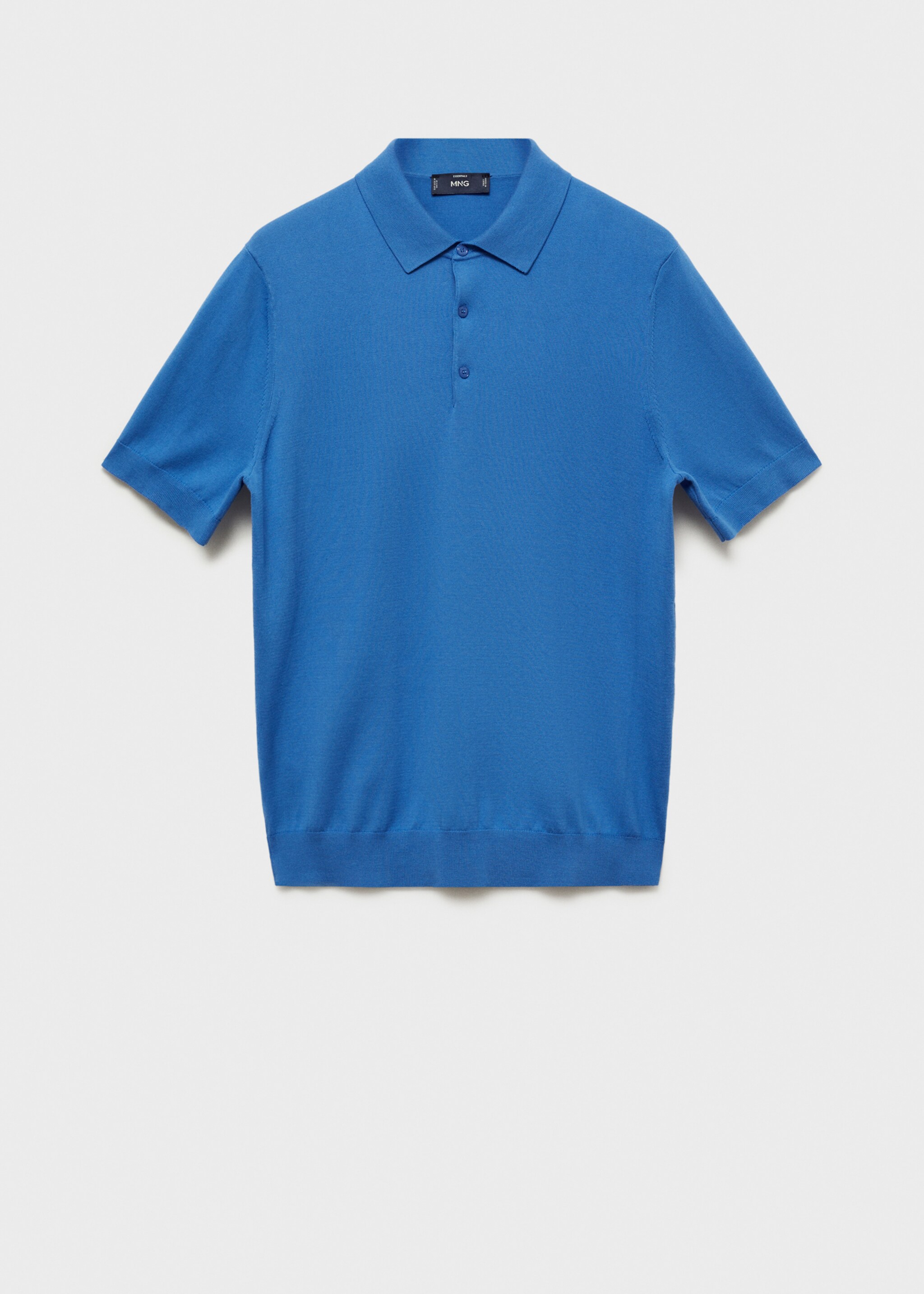 100% cotton fine-knit polo shirt - Article without model