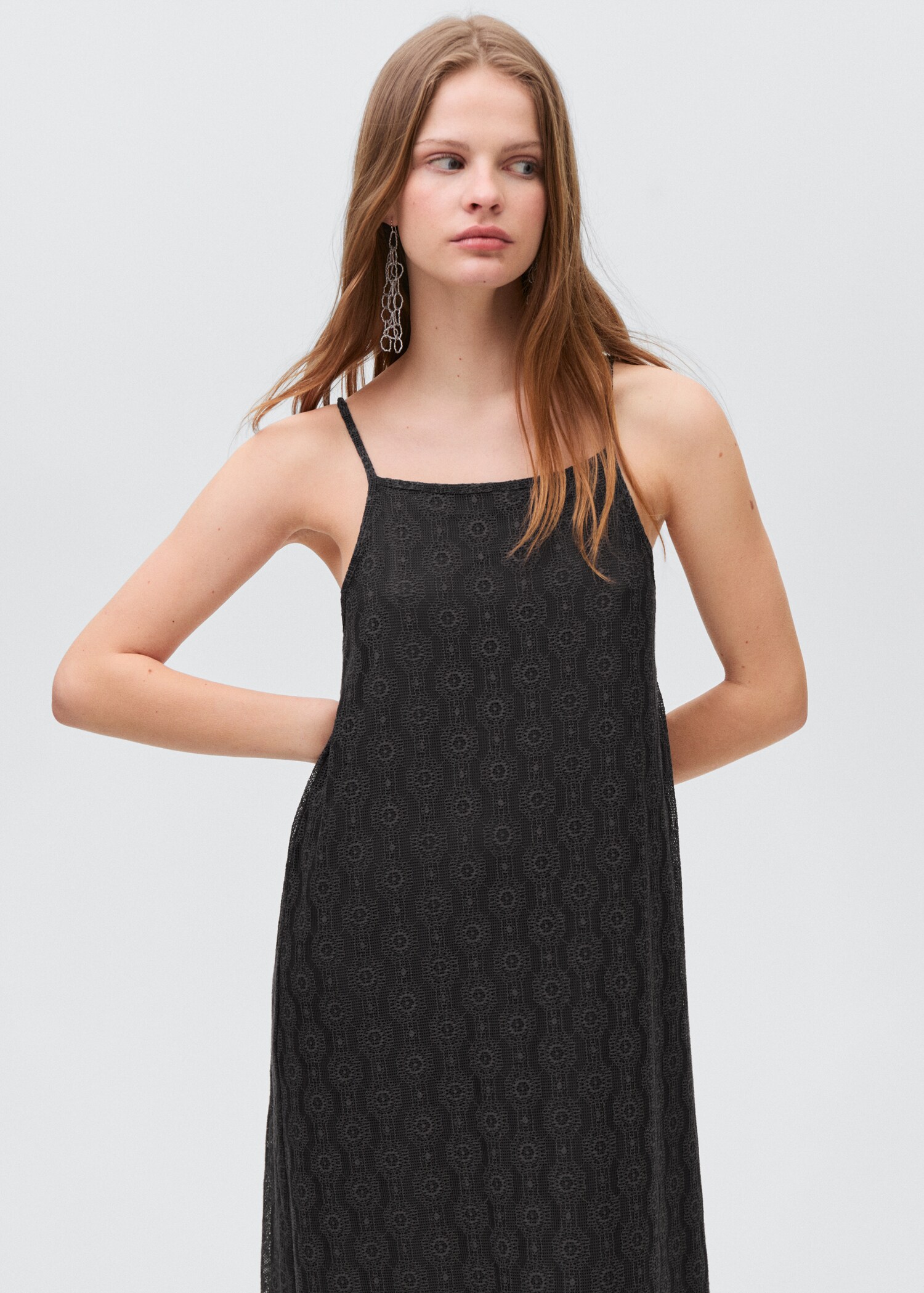 Long lace dress - Medium plane