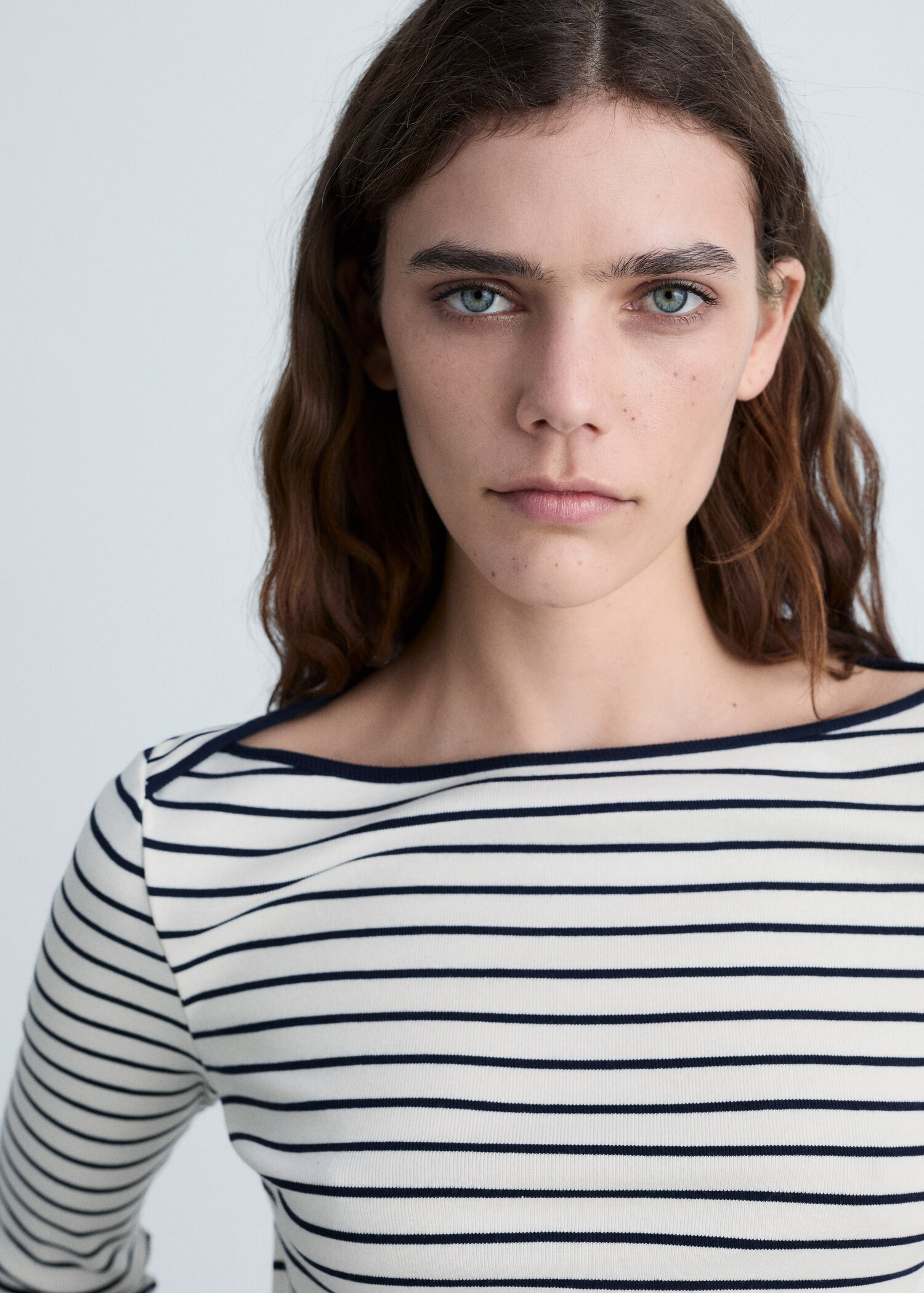 T-shirt rayures col bateau - Détail de l'article 1