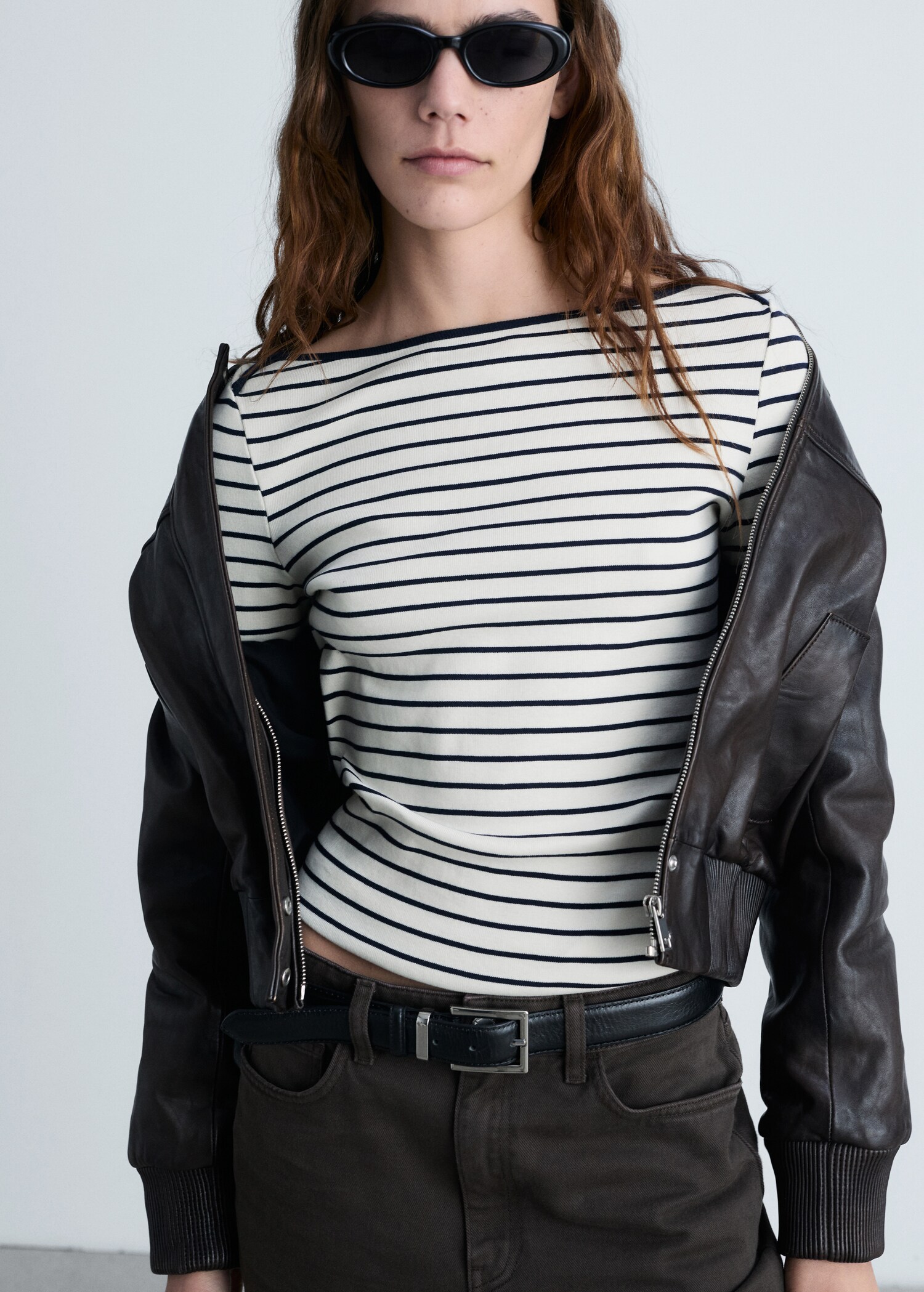 T-shirt rayures col bateau - Détail de l'article 2