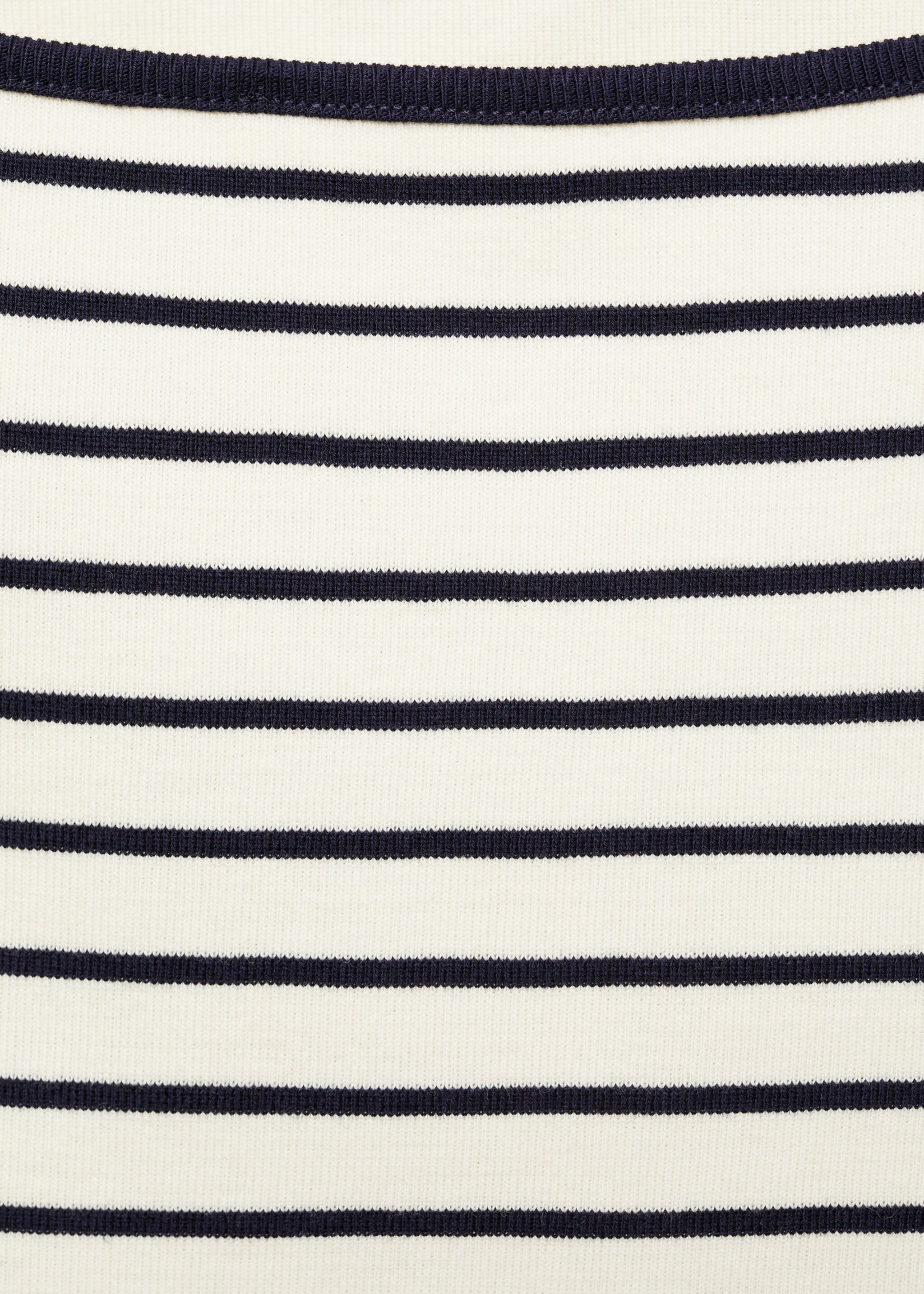 Gestreiftes T-Shirt mit Bateau-Ausschnitt - Detail des Artikels 8