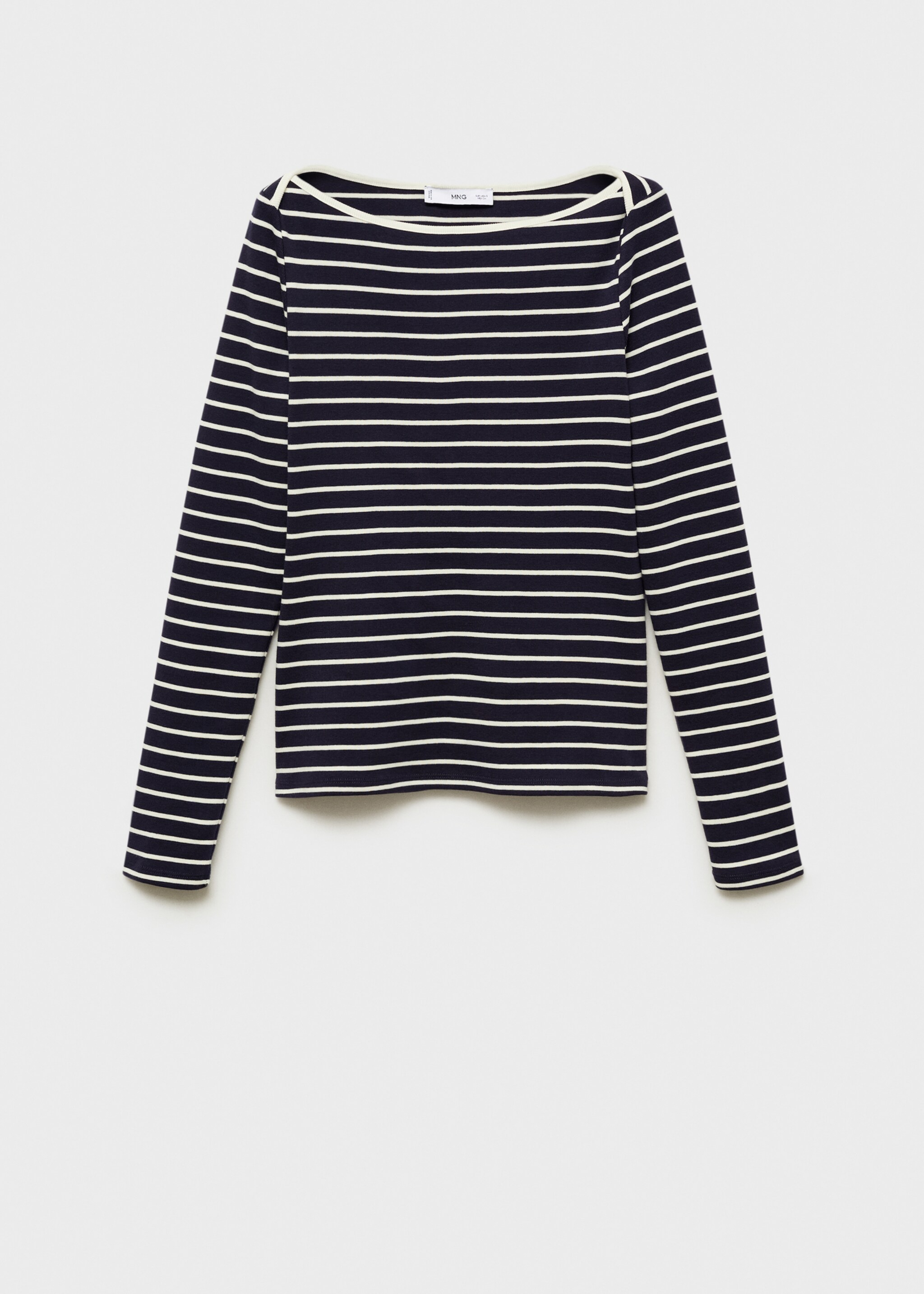 Striped boat-neck t-shirt - Article without model