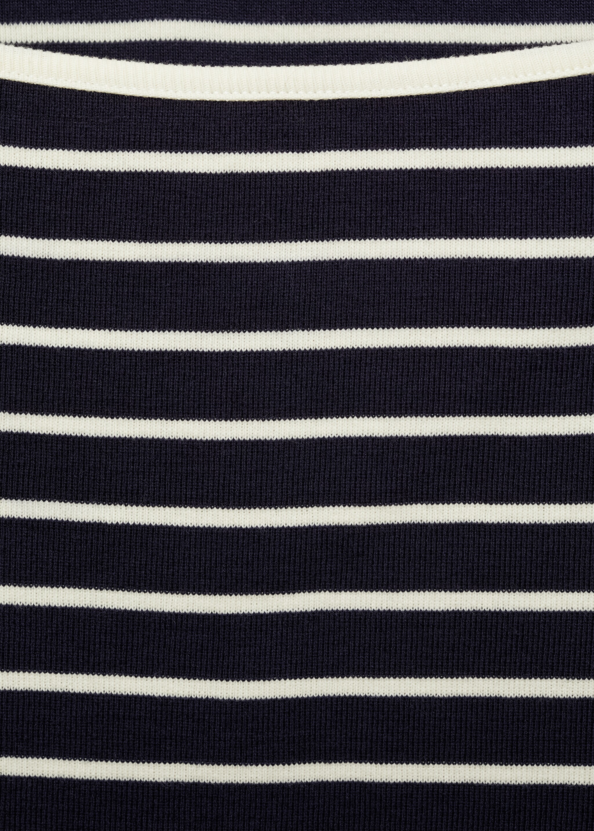 Striped boat-neck t-shirt - Details of the article 8