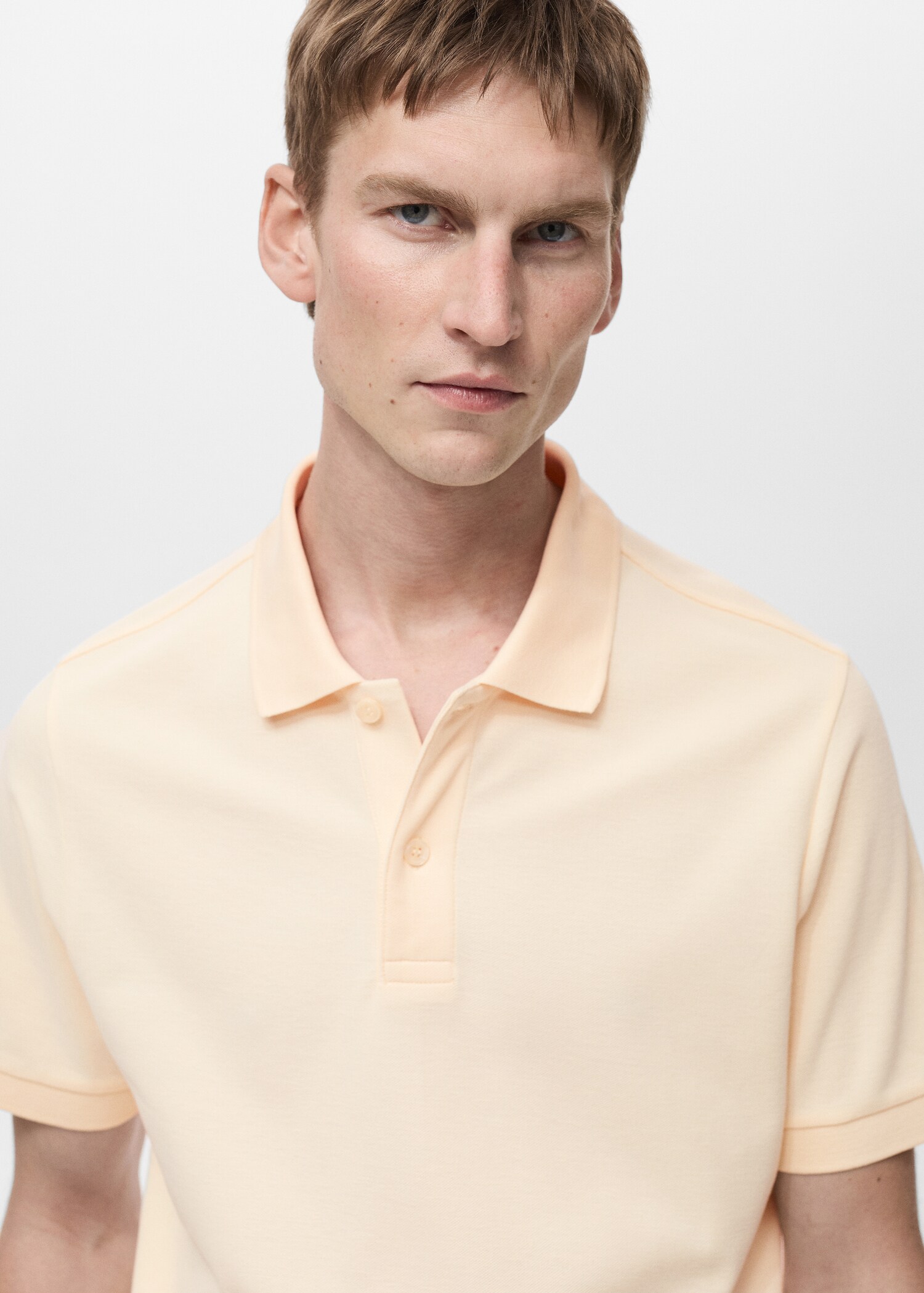 Regular-fit cotton piqué polo shirt - Details of the article 1