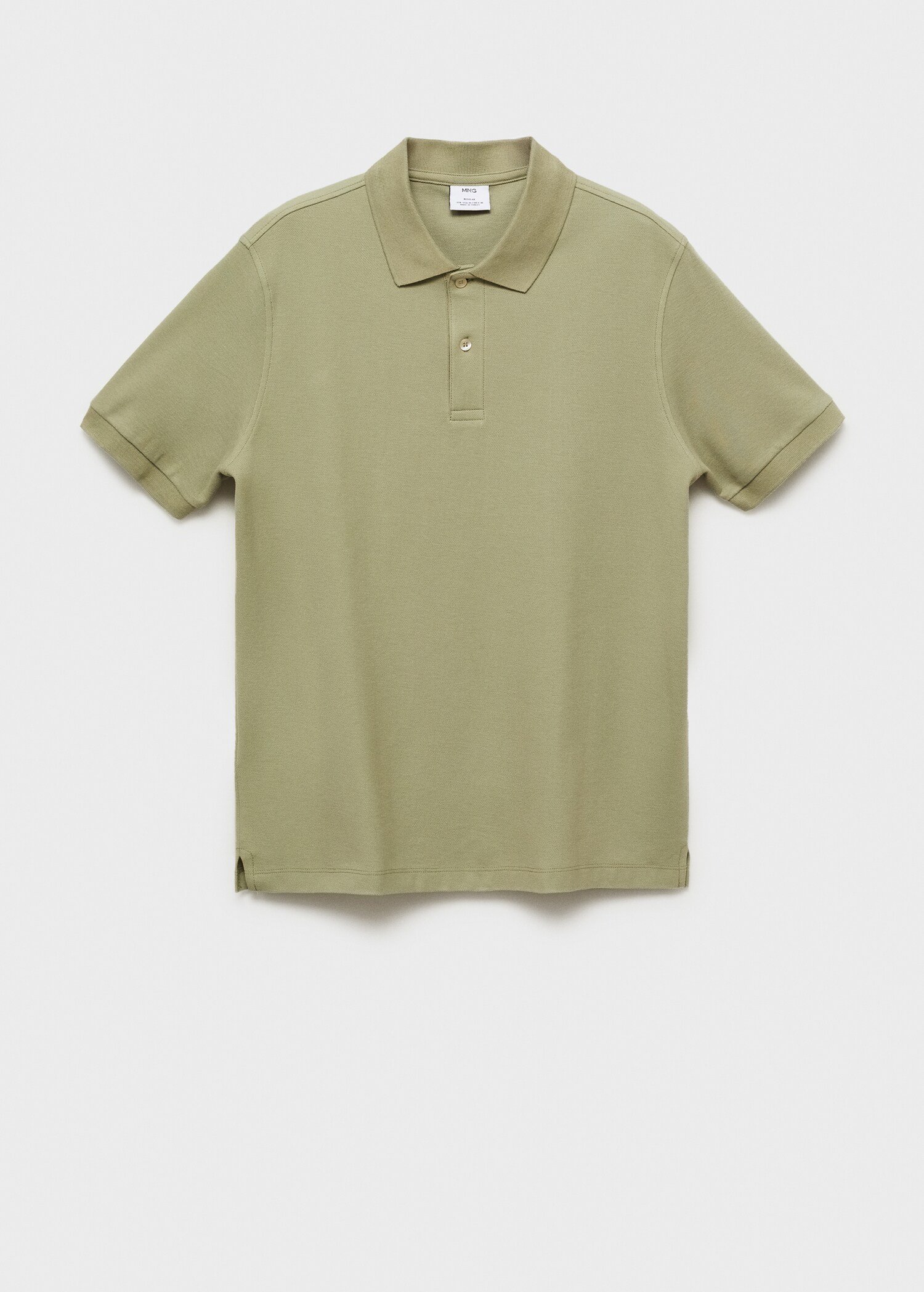 Regular-fit cotton piqué polo shirt - Article without model