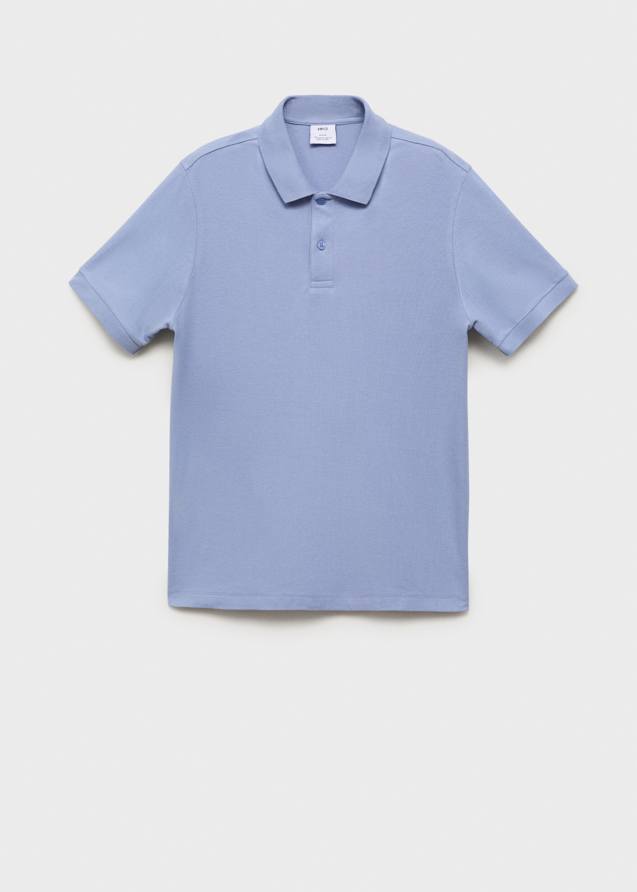 Regular-fit cotton piqué polo shirt - Article without model