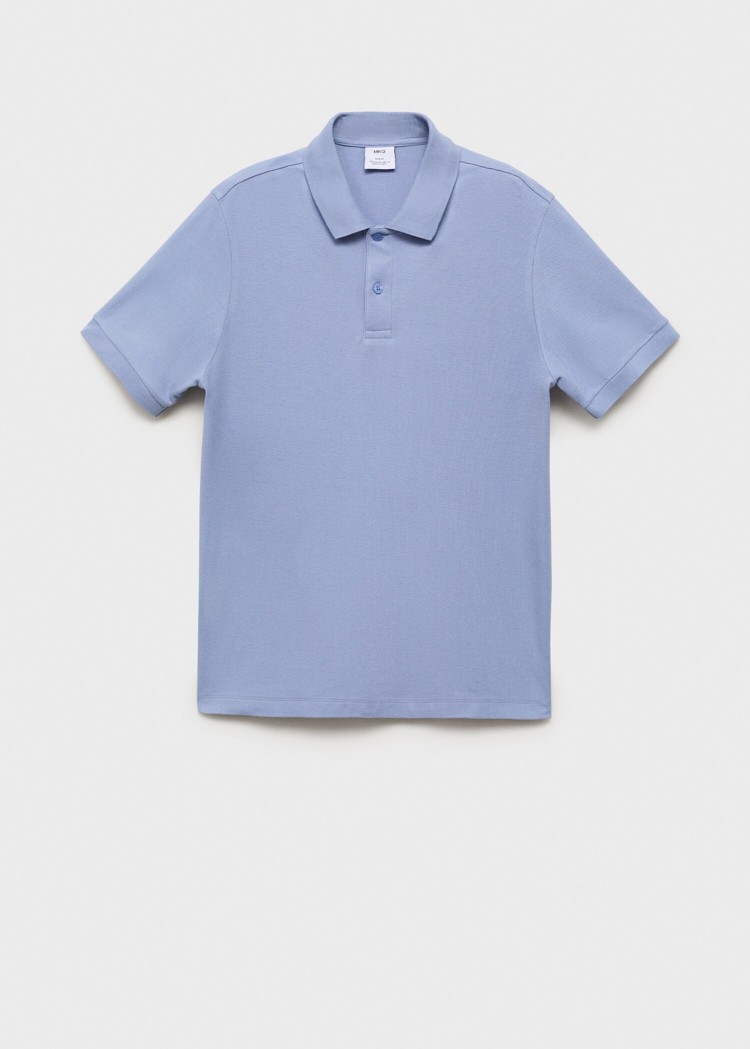 Regular-fit cotton piqué polo shirt - Article without model