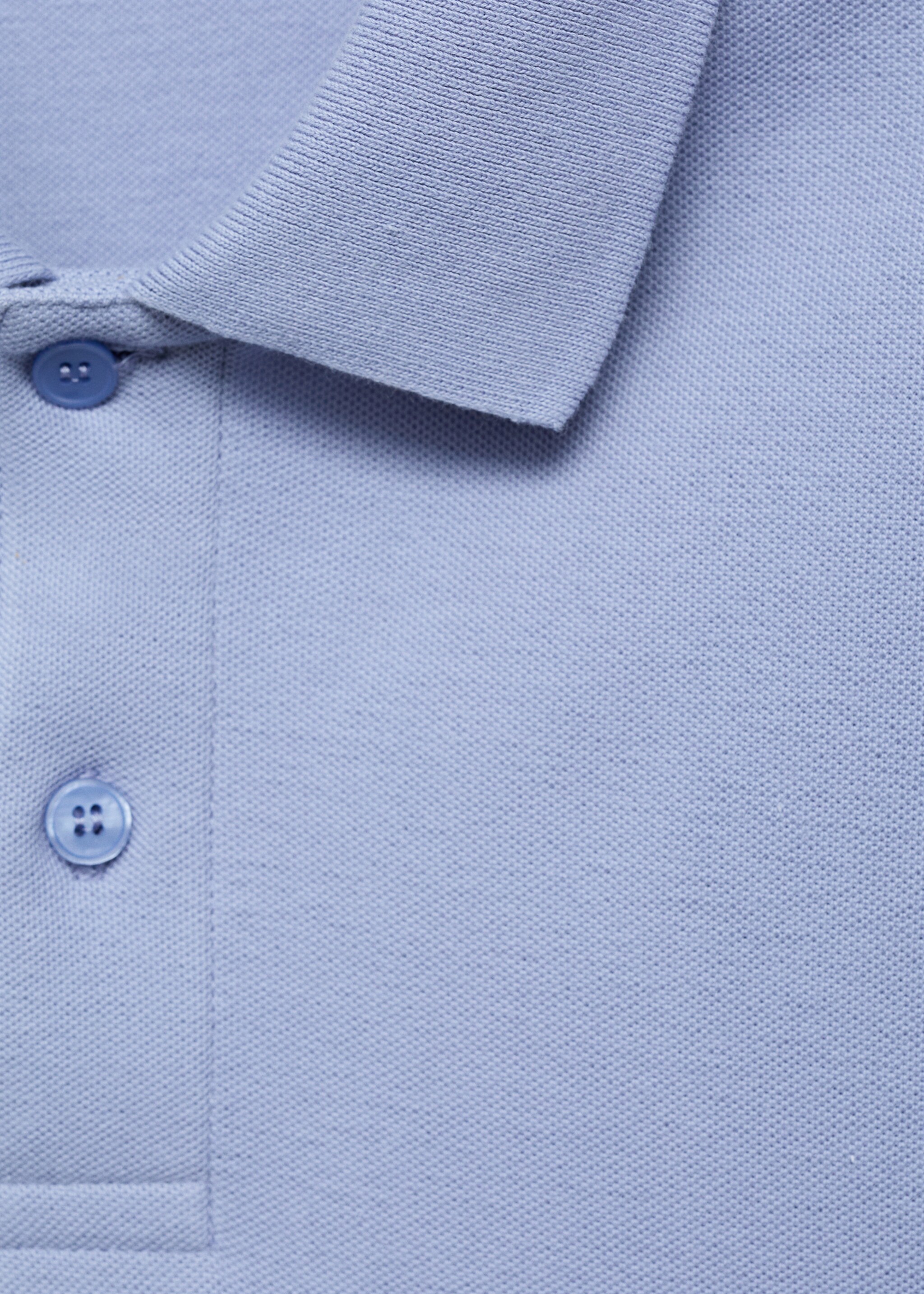 Regular-fit cotton piqué polo shirt - Details of the article 8