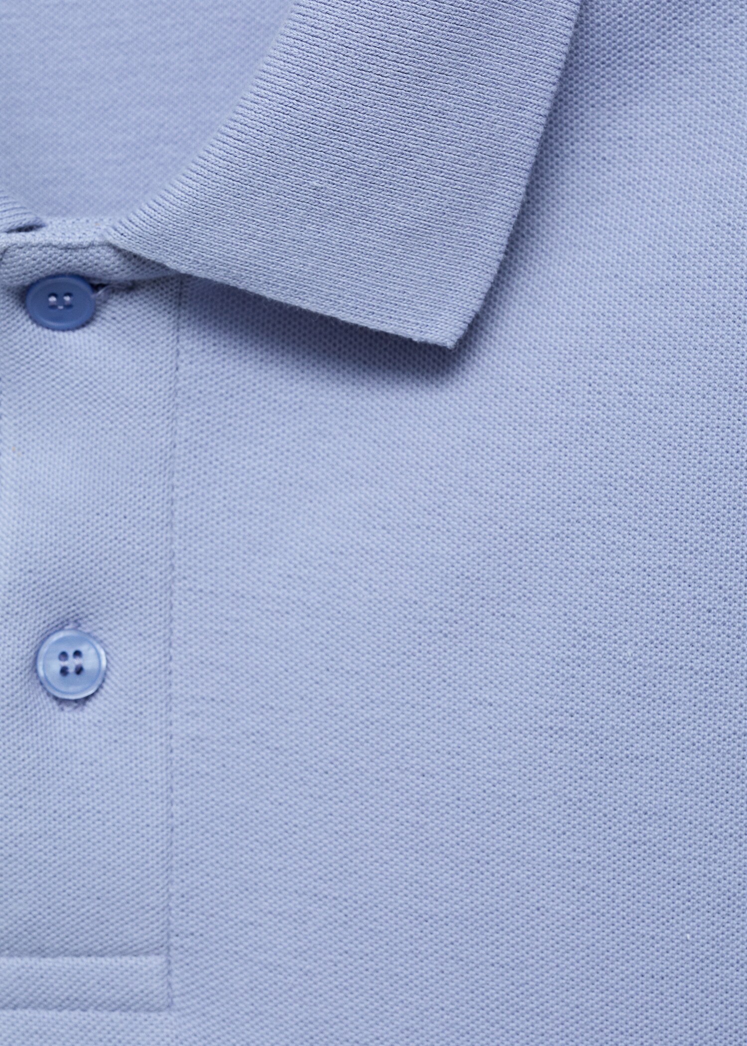Regular-fit cotton piqué polo shirt - Details of the article 8