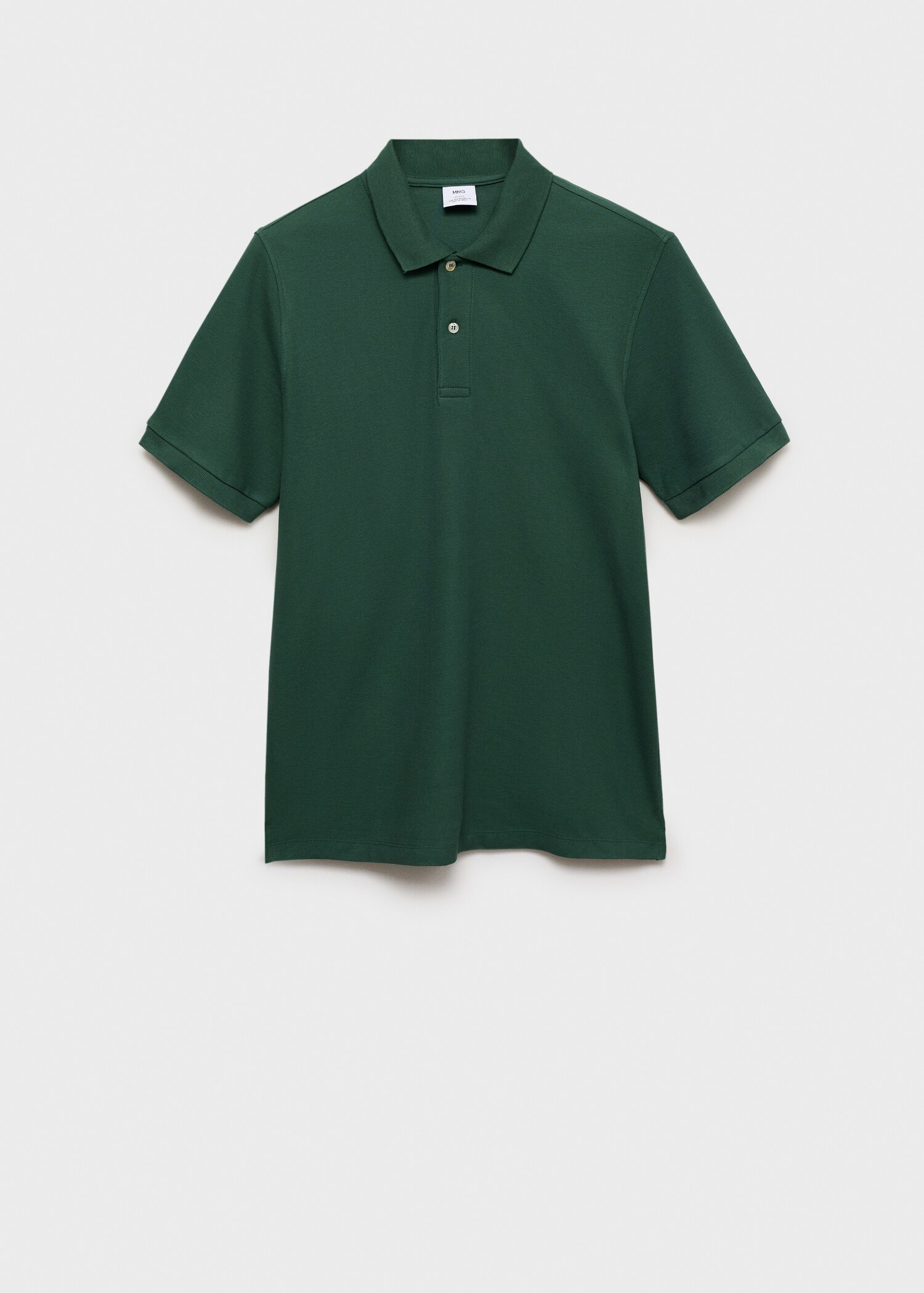Regular-fit cotton piqué polo shirt - Article without model
