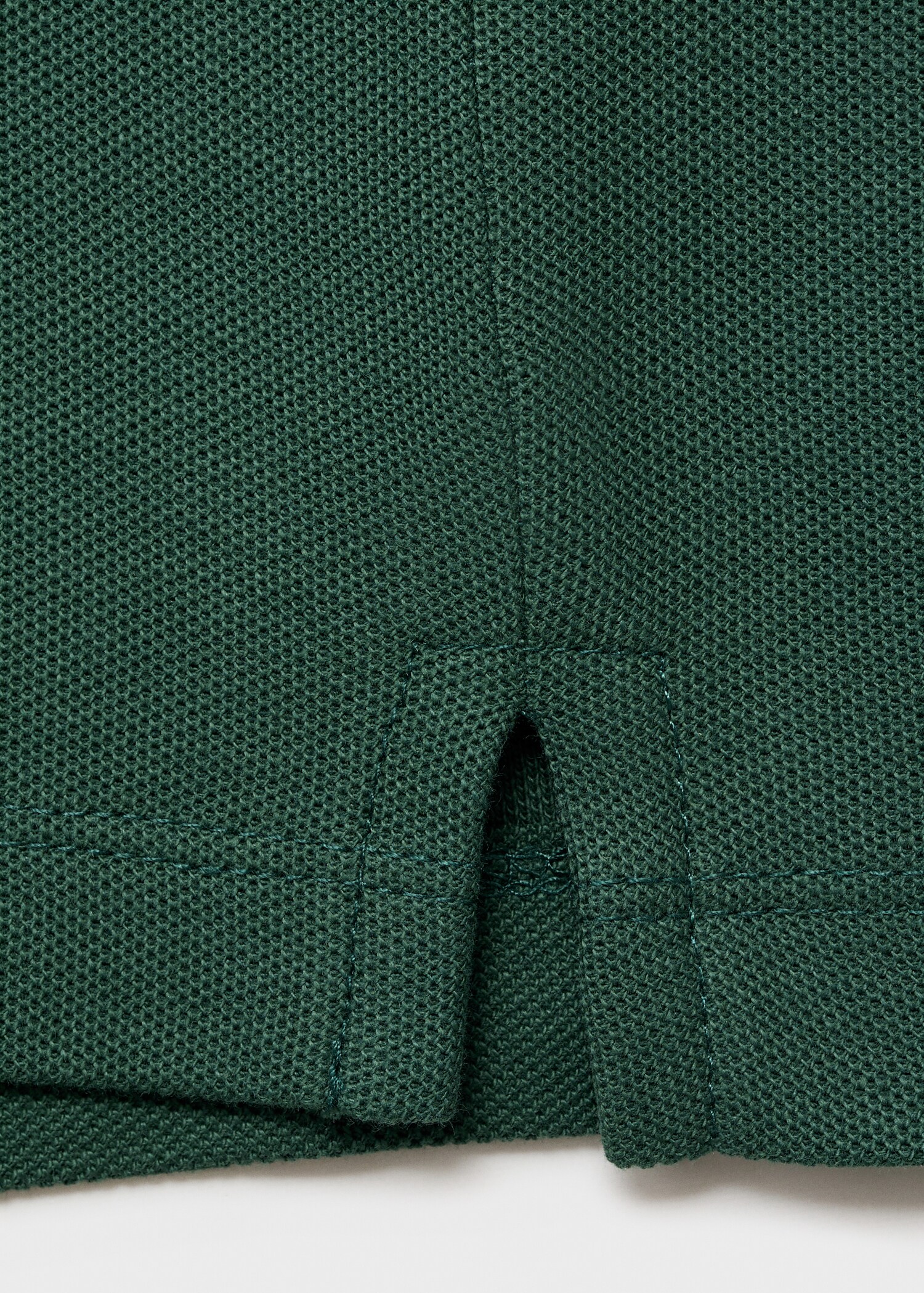 Regular-fit cotton piqué polo shirt - Details of the article 0